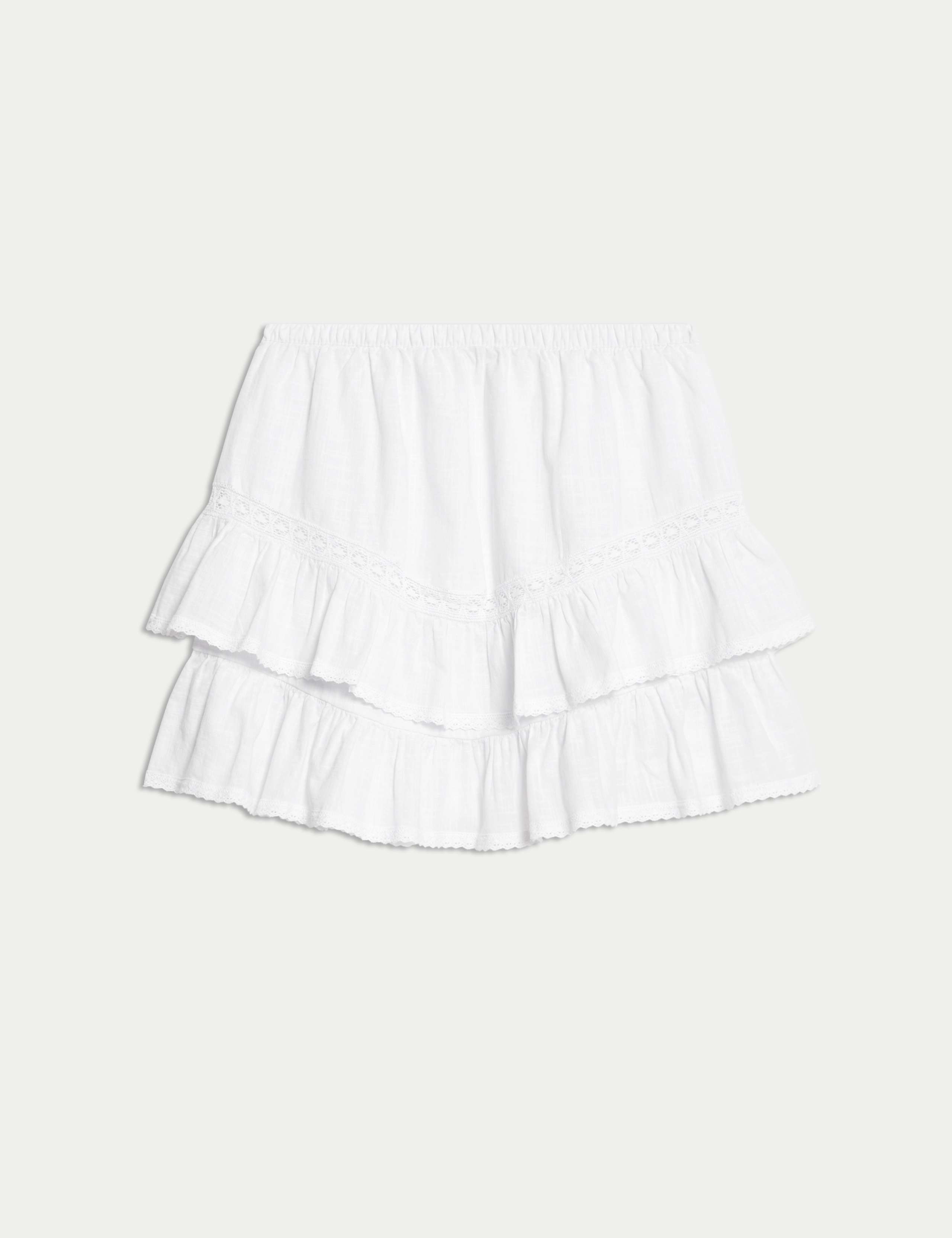 Pure Cotton Embroidered Mini Skirt 2 of 5