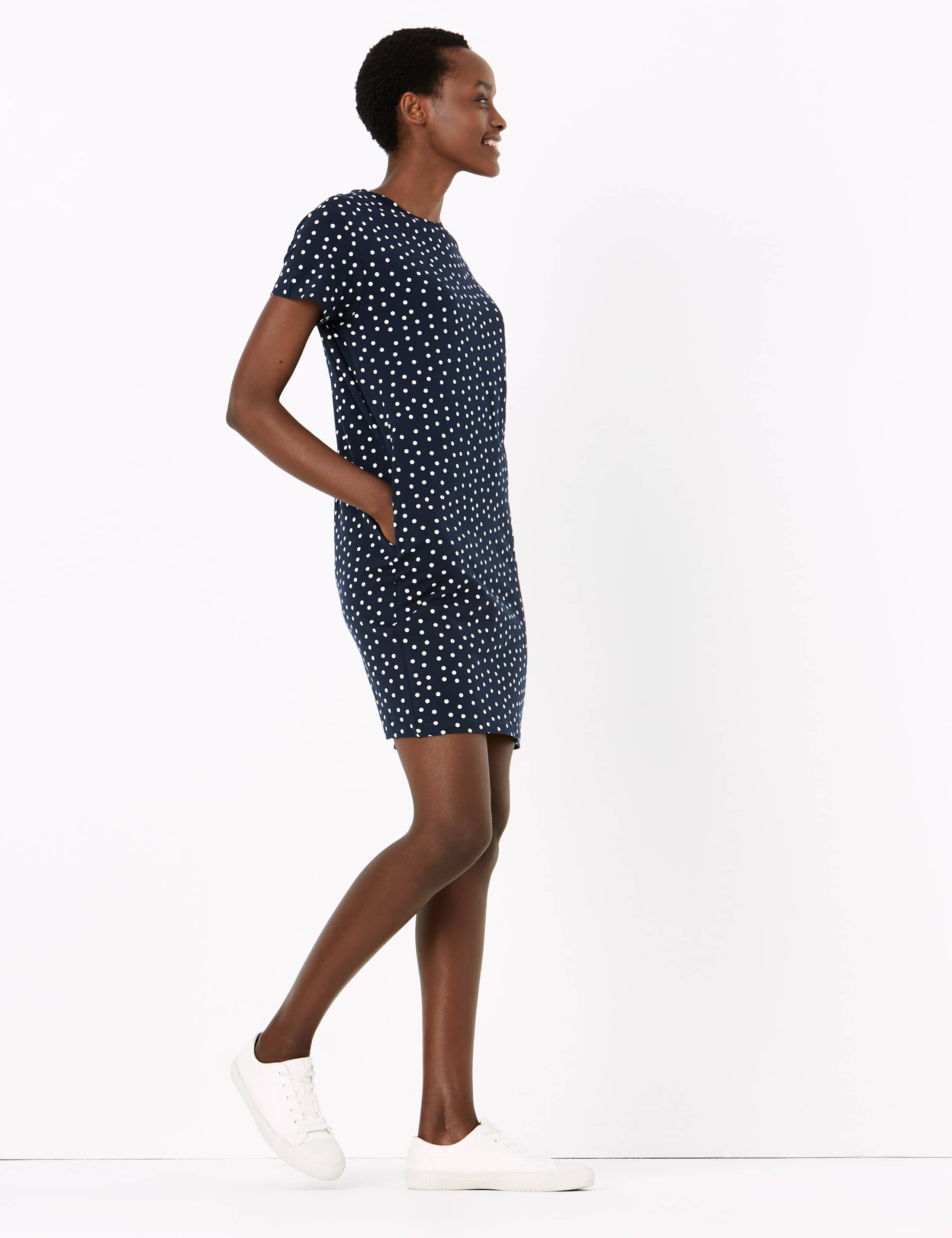 Pure Cotton Polka Dot Mini T-Shirt Dress 1 of 4
