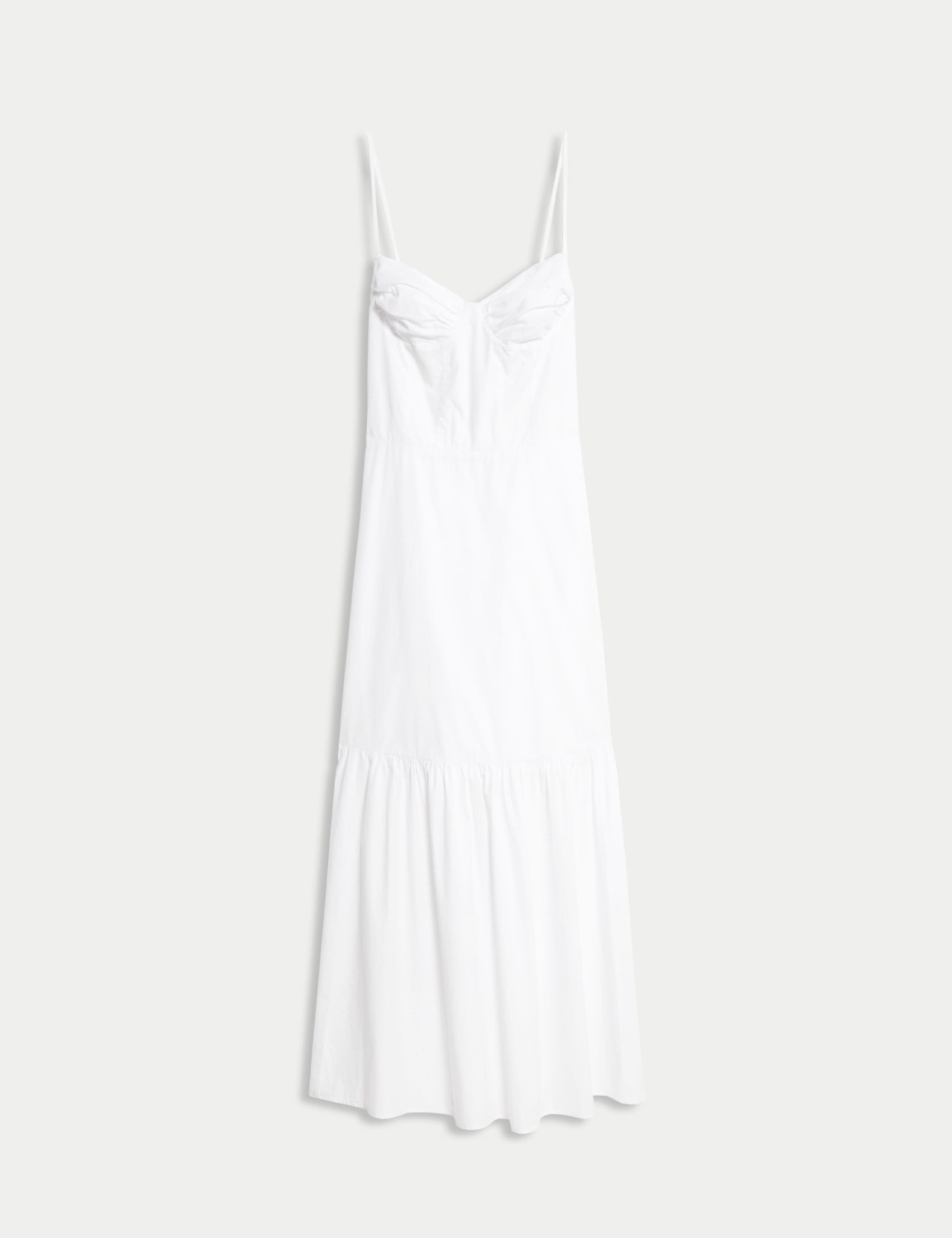 Pure Cotton Midaxi Tiered Cami Dress 2 of 5