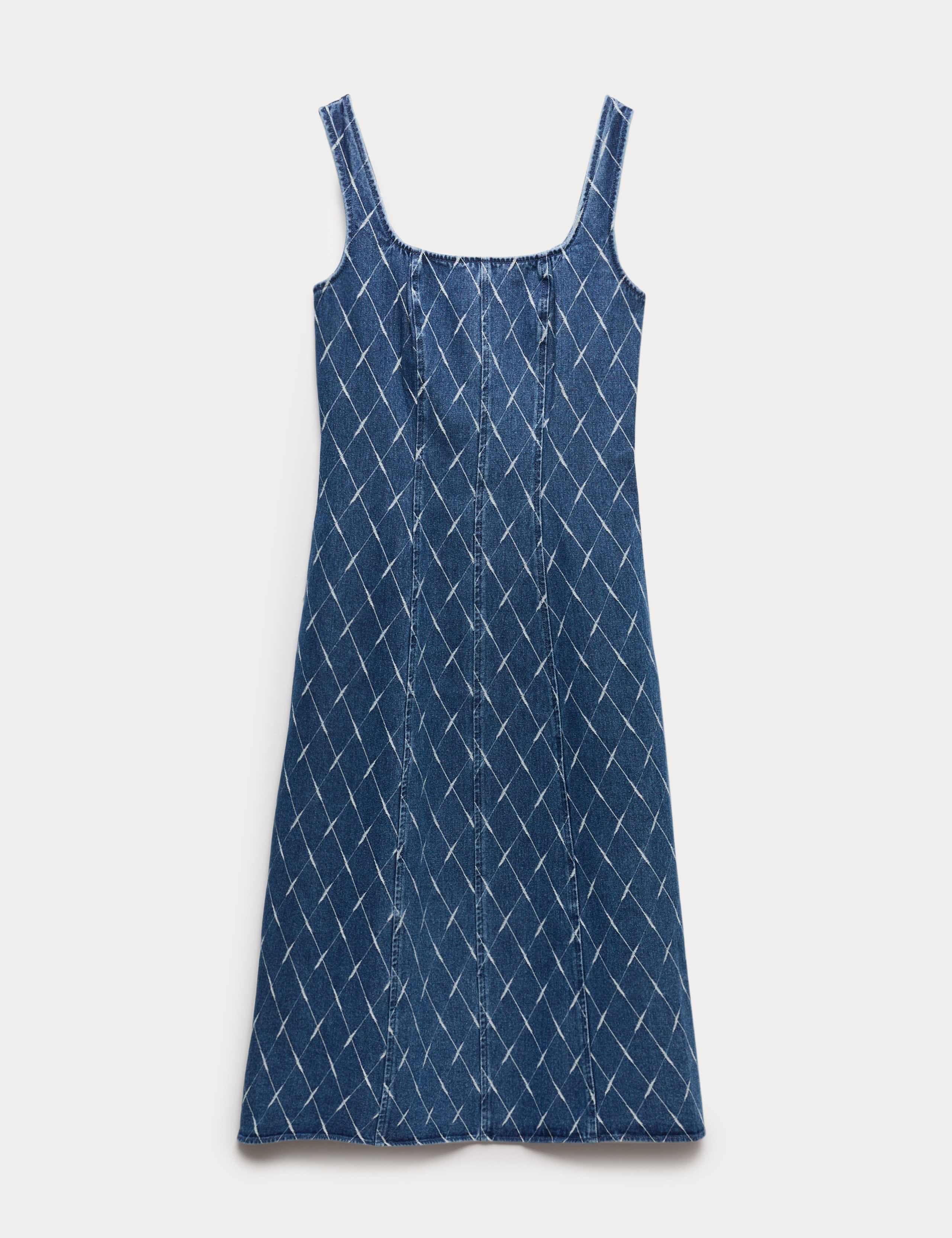 Denim Jacquard Midi Column Dress 1 of 1
