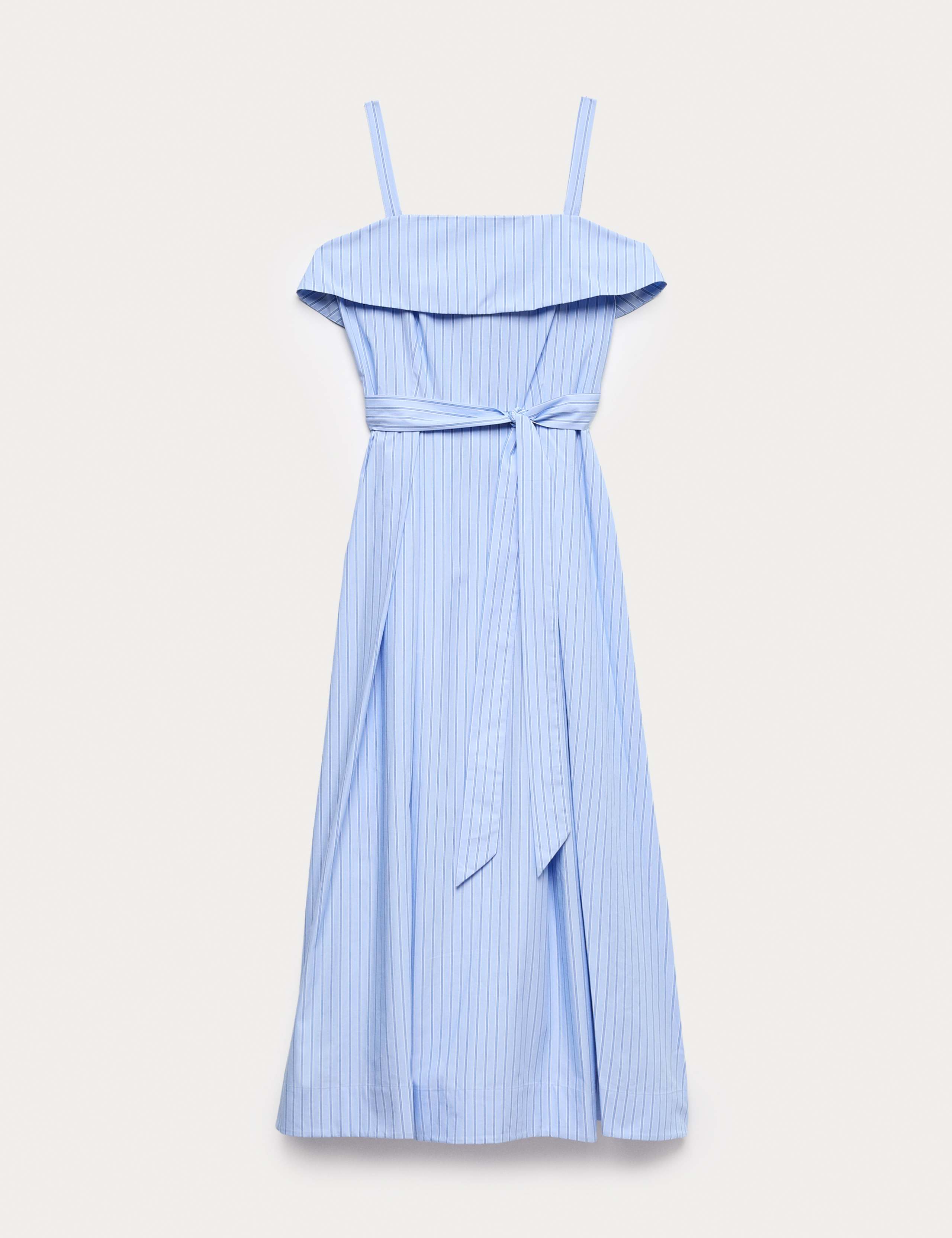 Pure Cotton Striped Midi Cami Dress 2 of 7