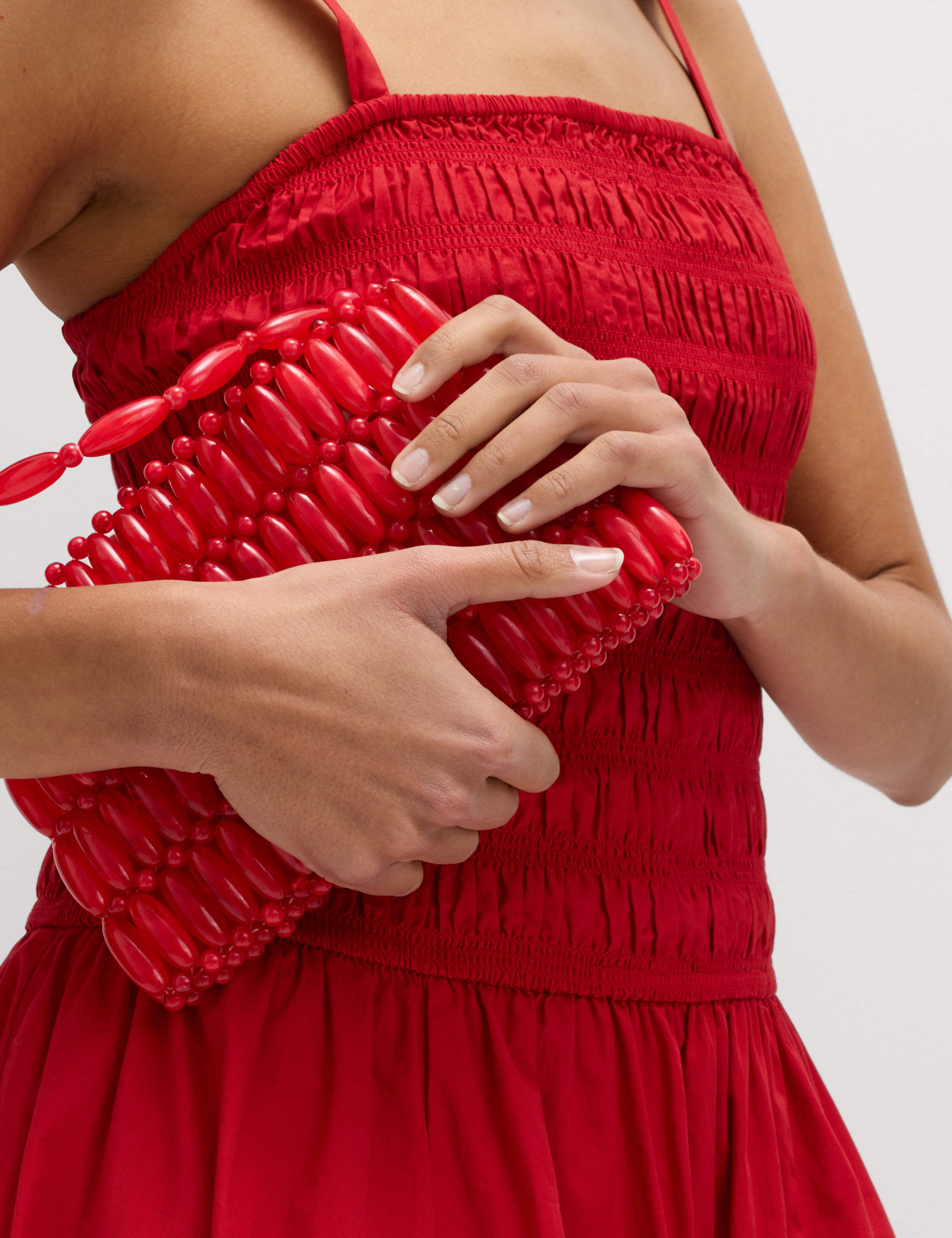 Pure Cotton Shirred Midi Cami Dress 4 of 6