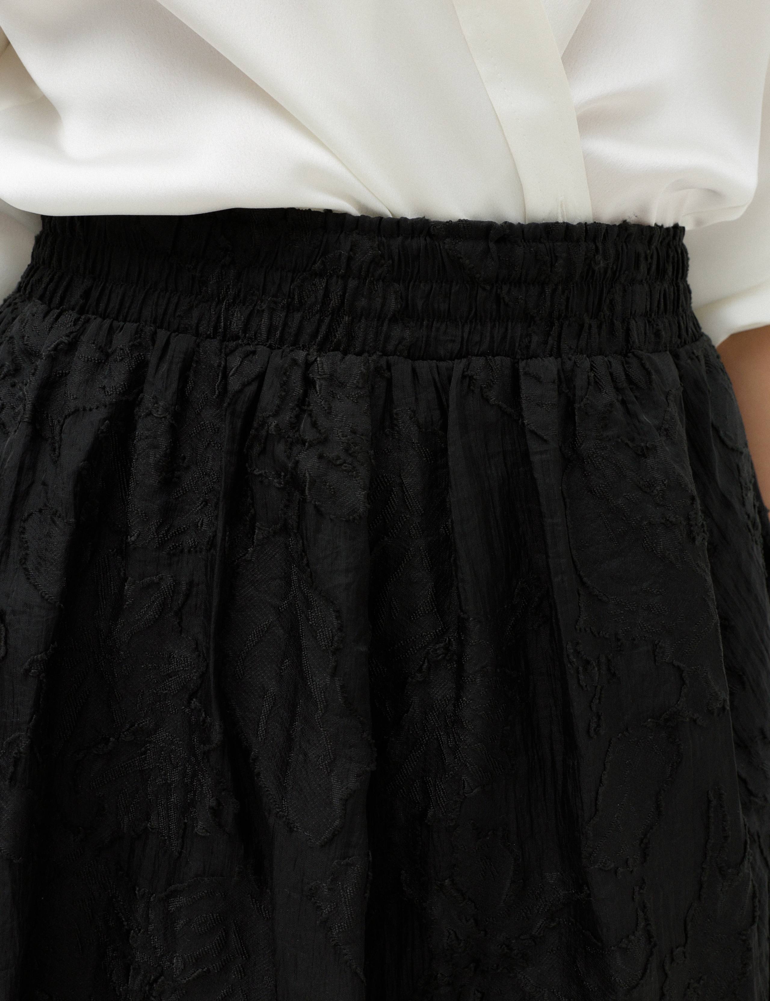 Jacquard Floral Midi Circle Skirt 5 of 6