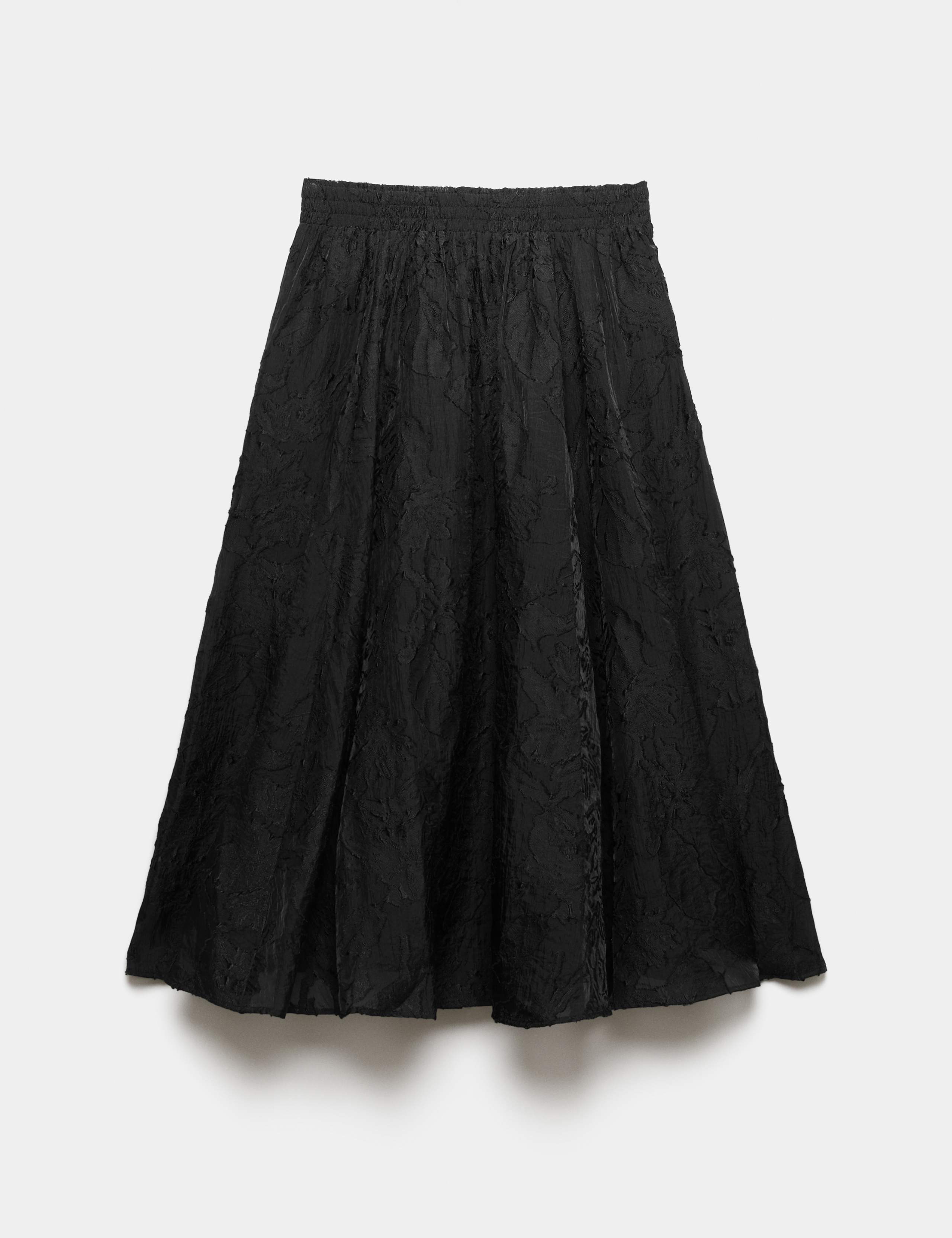 Jacquard Floral Midi Circle Skirt 2 of 6