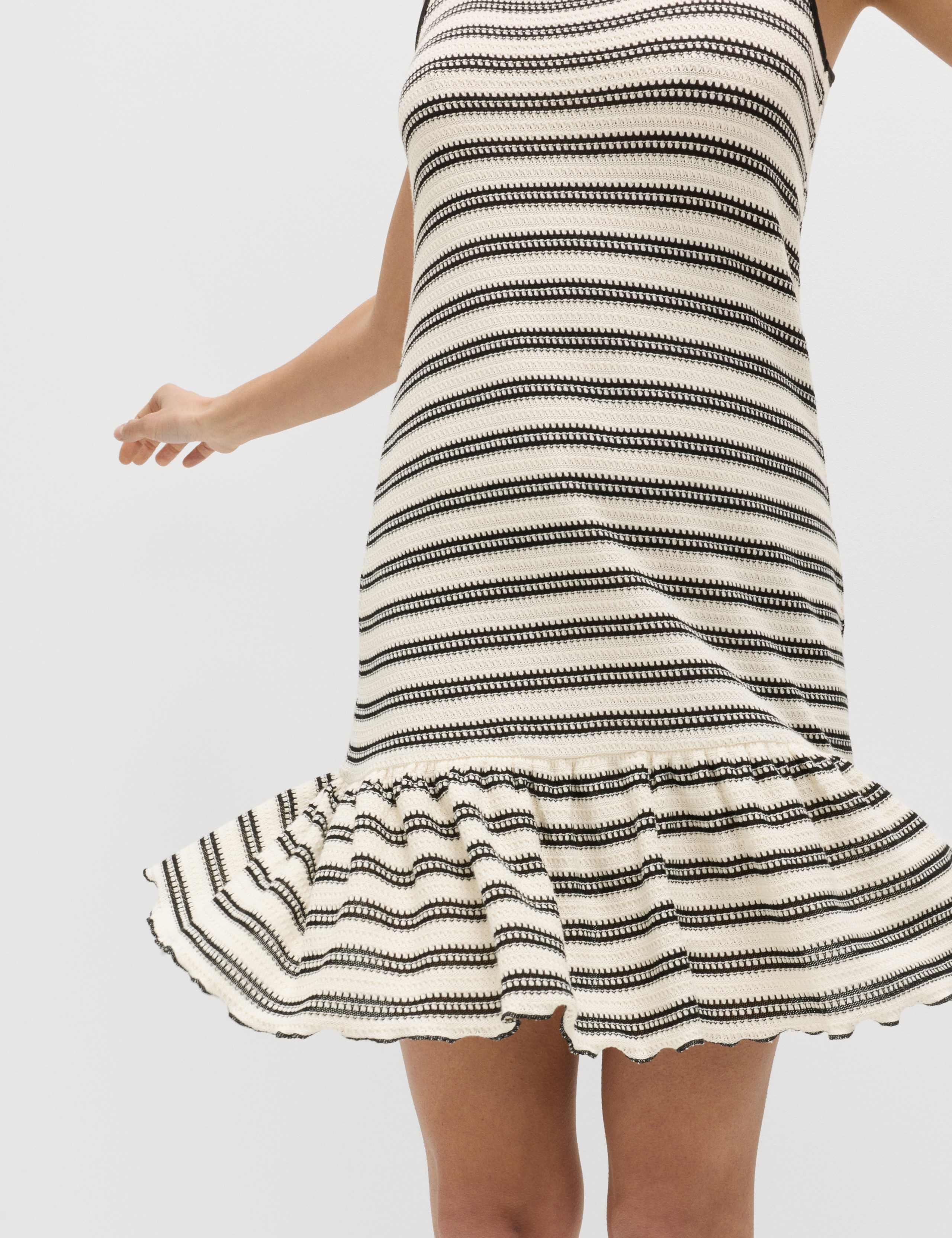 Cotton Rich Striped Mini Relaxed Smock Dress 3 of 6