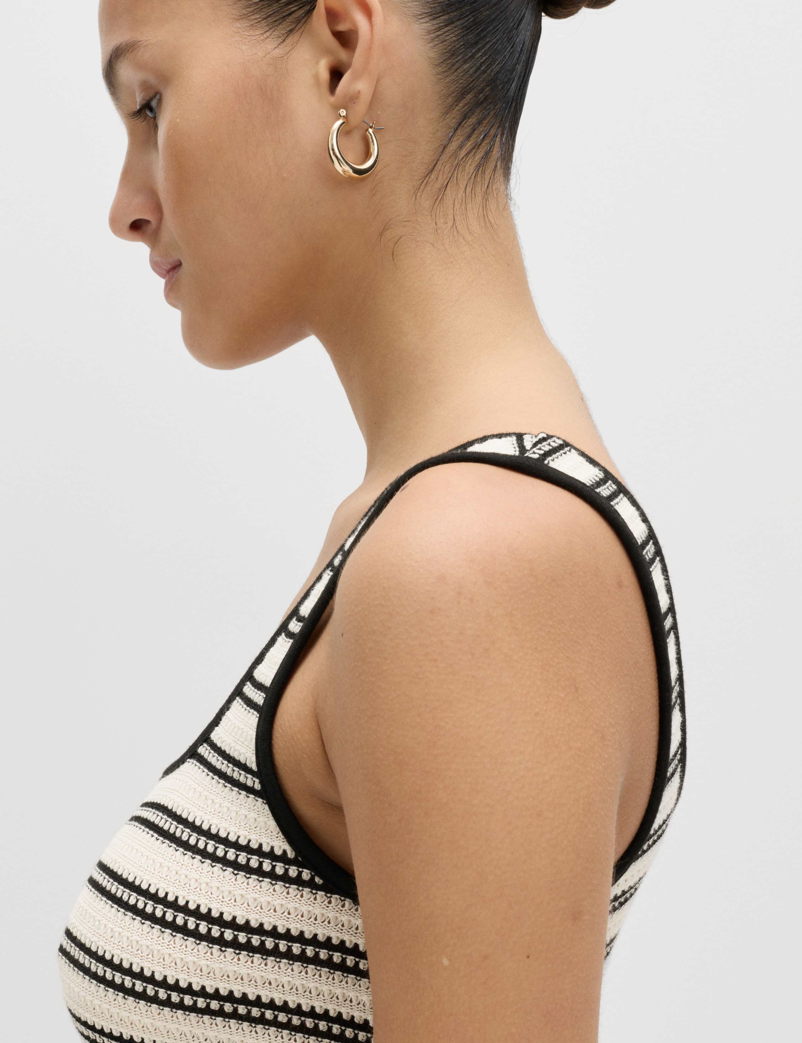 Cotton Rich Striped Mini Relaxed Smock Dress 5 of 6