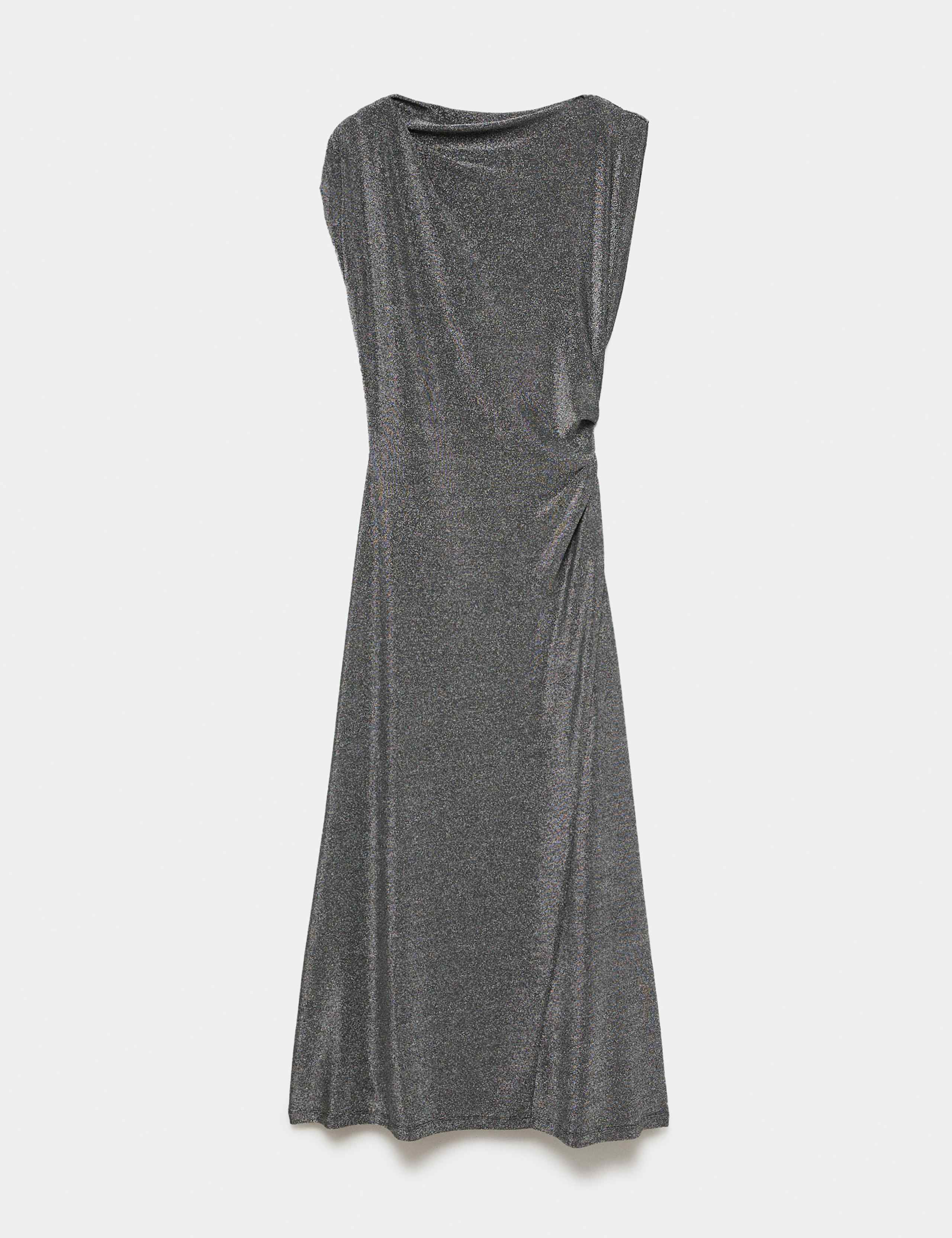 Jersey Sparkly One Shoulder Midi Column Dress 1 of 1