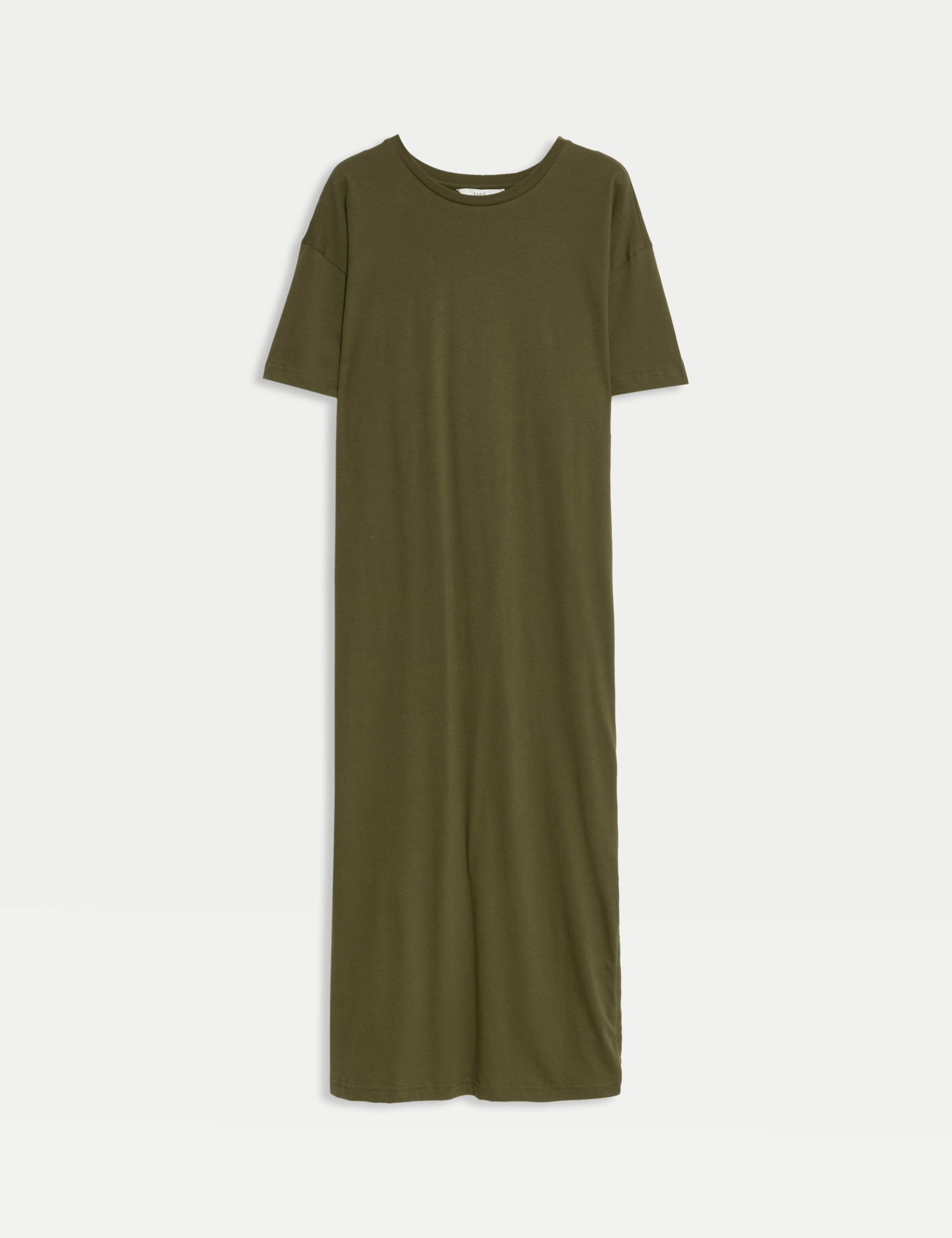 Pure Cotton Midi Relaxed T-Shirt Dress 2 of 7