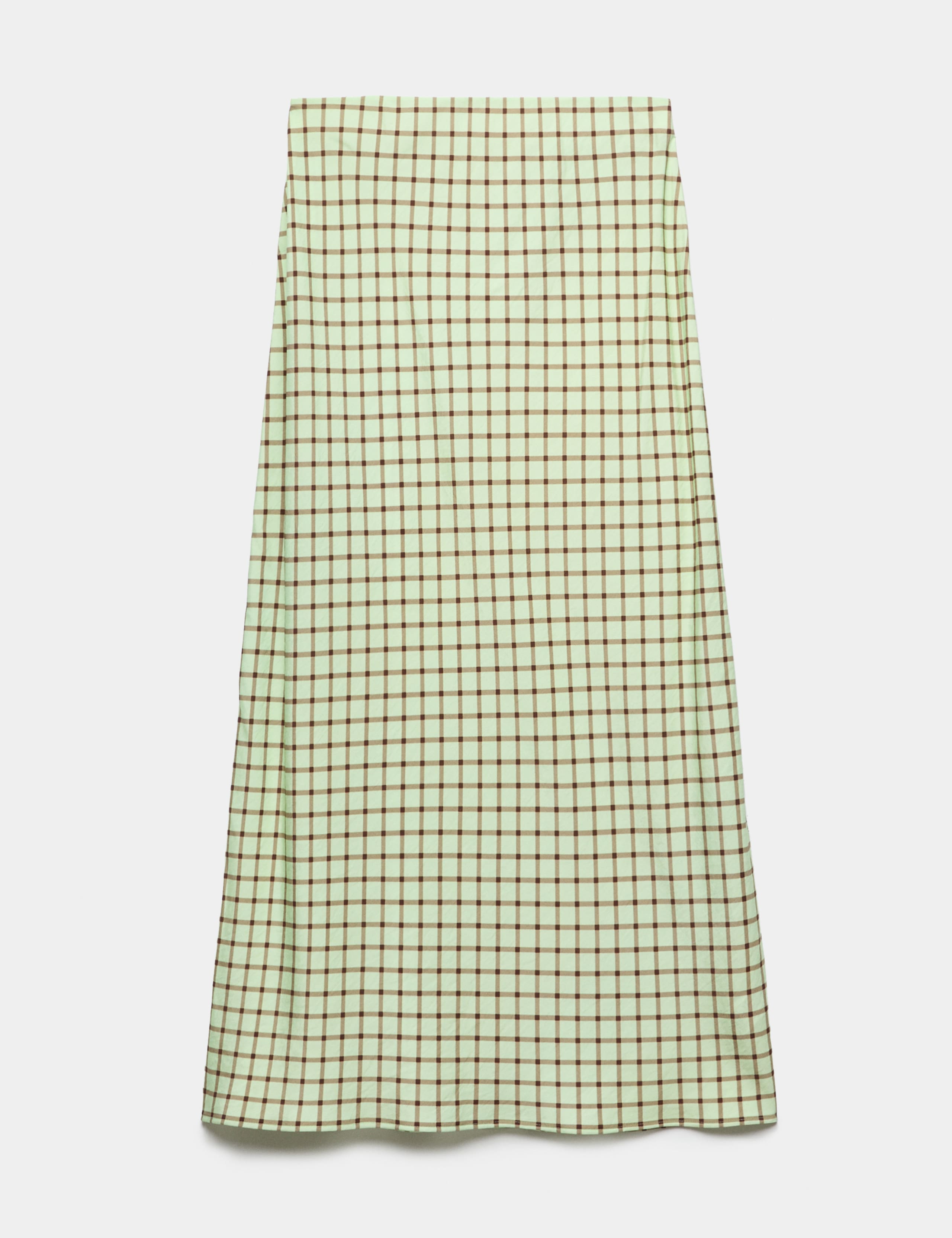 Checked Midi Straight Column Skirt 1 of 1