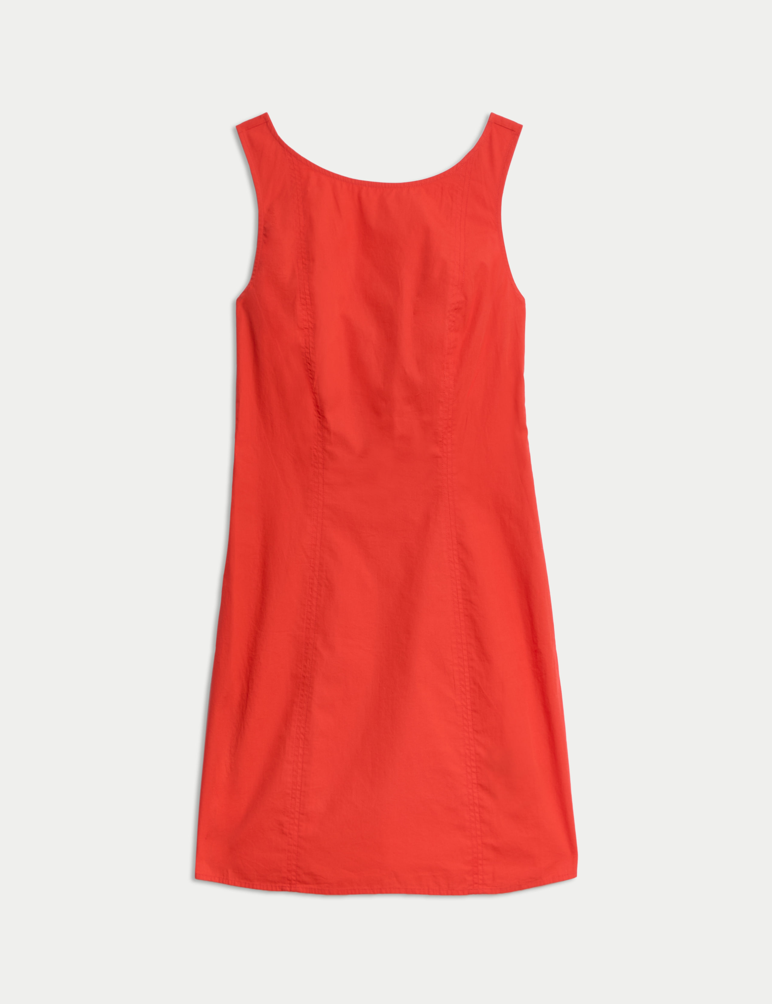 Pure Cotton Round Neck Mini Shift Dress 2 of 6