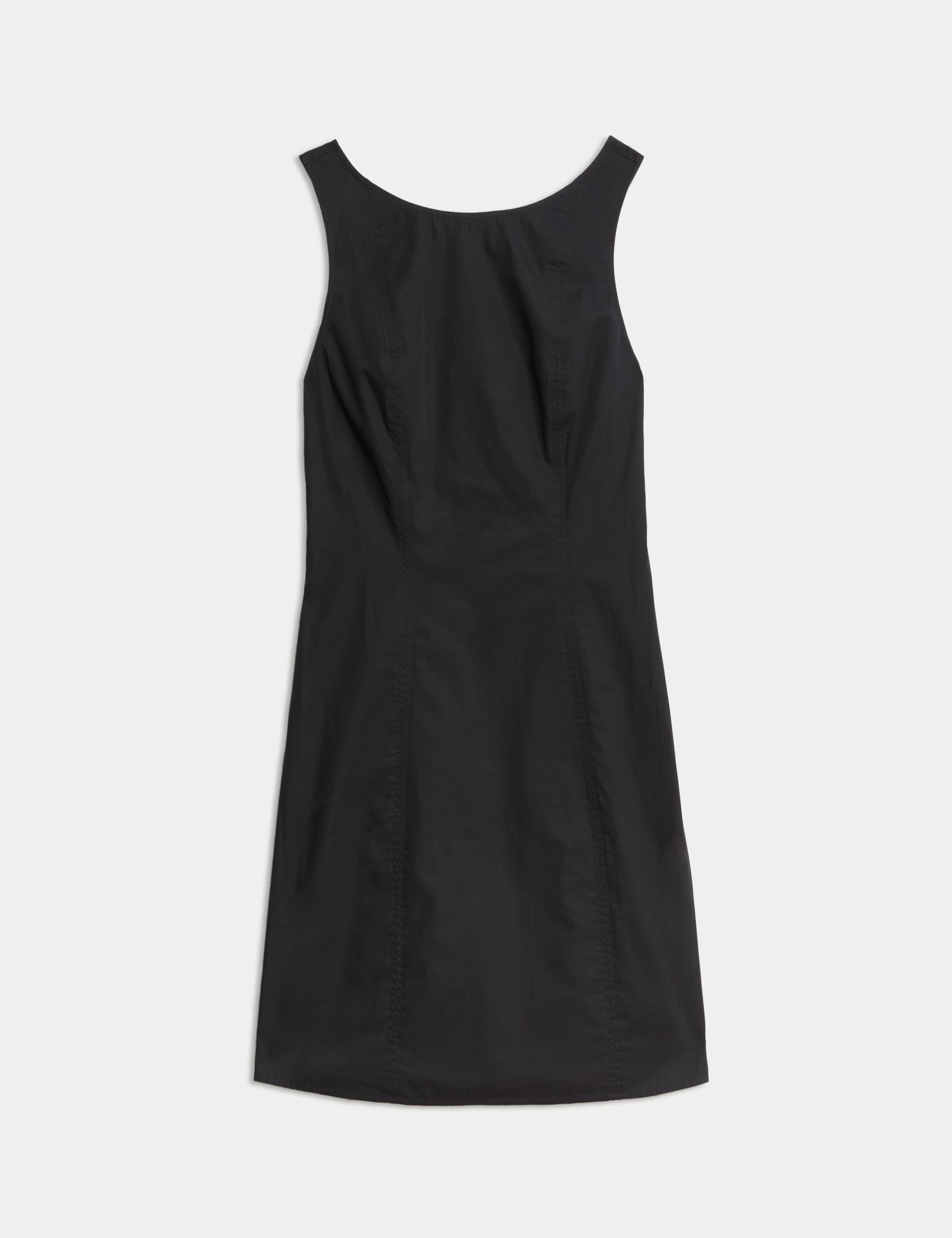 Pure Cotton Round Neck Mini Shift Dress 2 of 5
