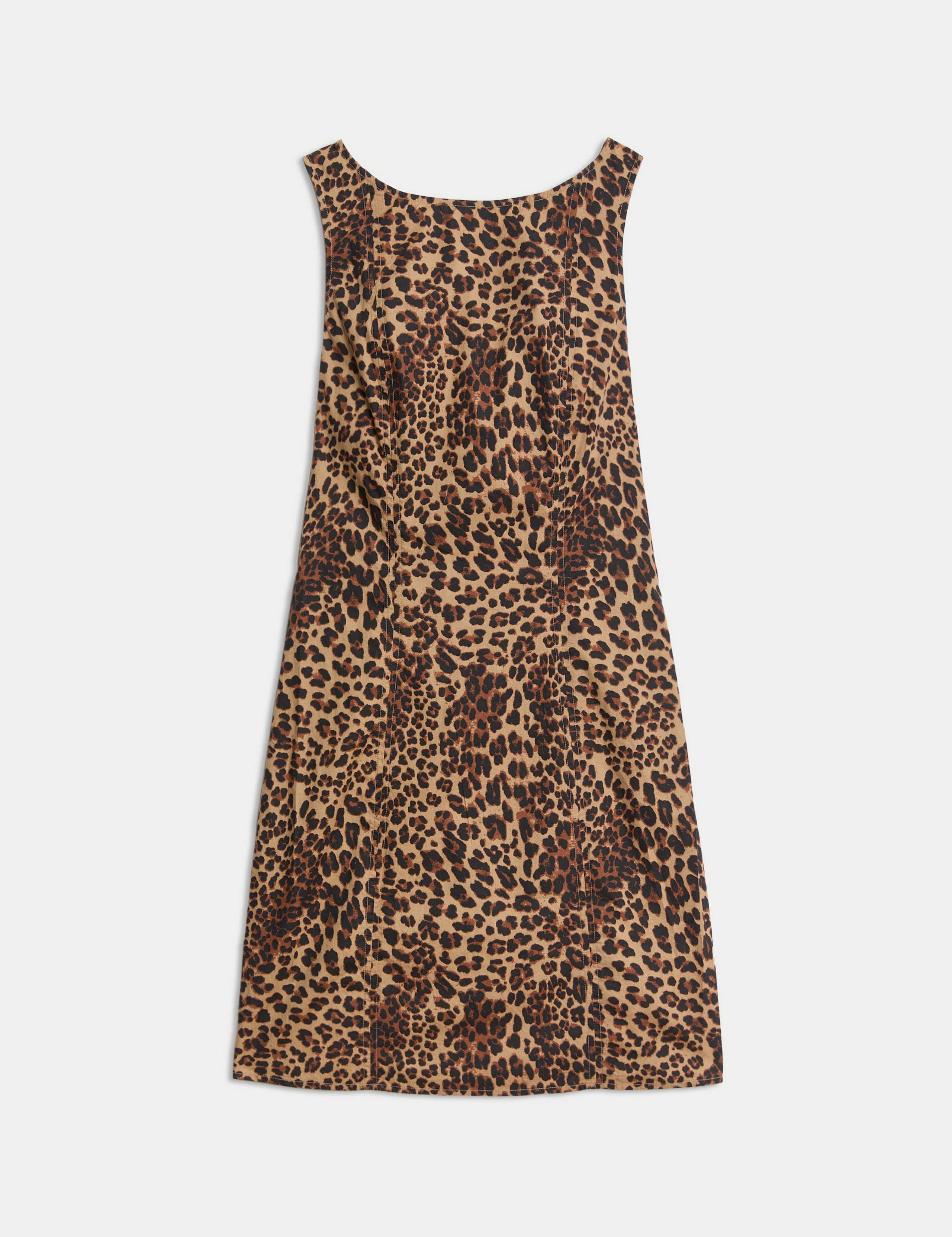 Pure Cotton Animal Print Mini Shift Dress 2 of 5