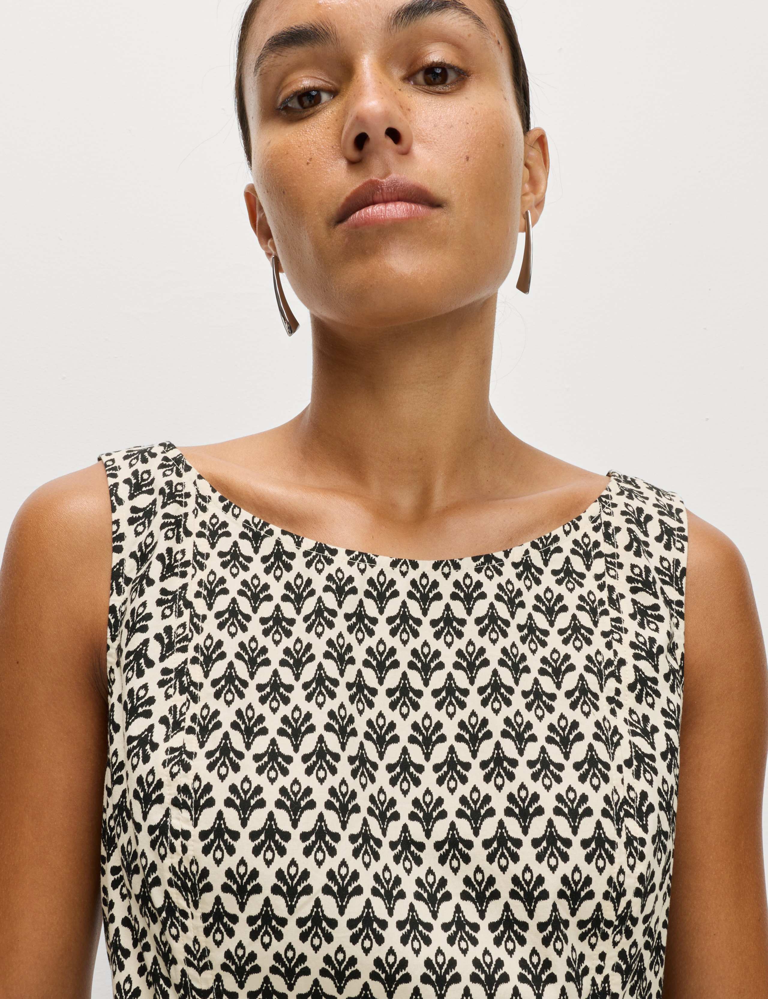 Pure Cotton Animal Print Mini Shift Dress 5 of 6
