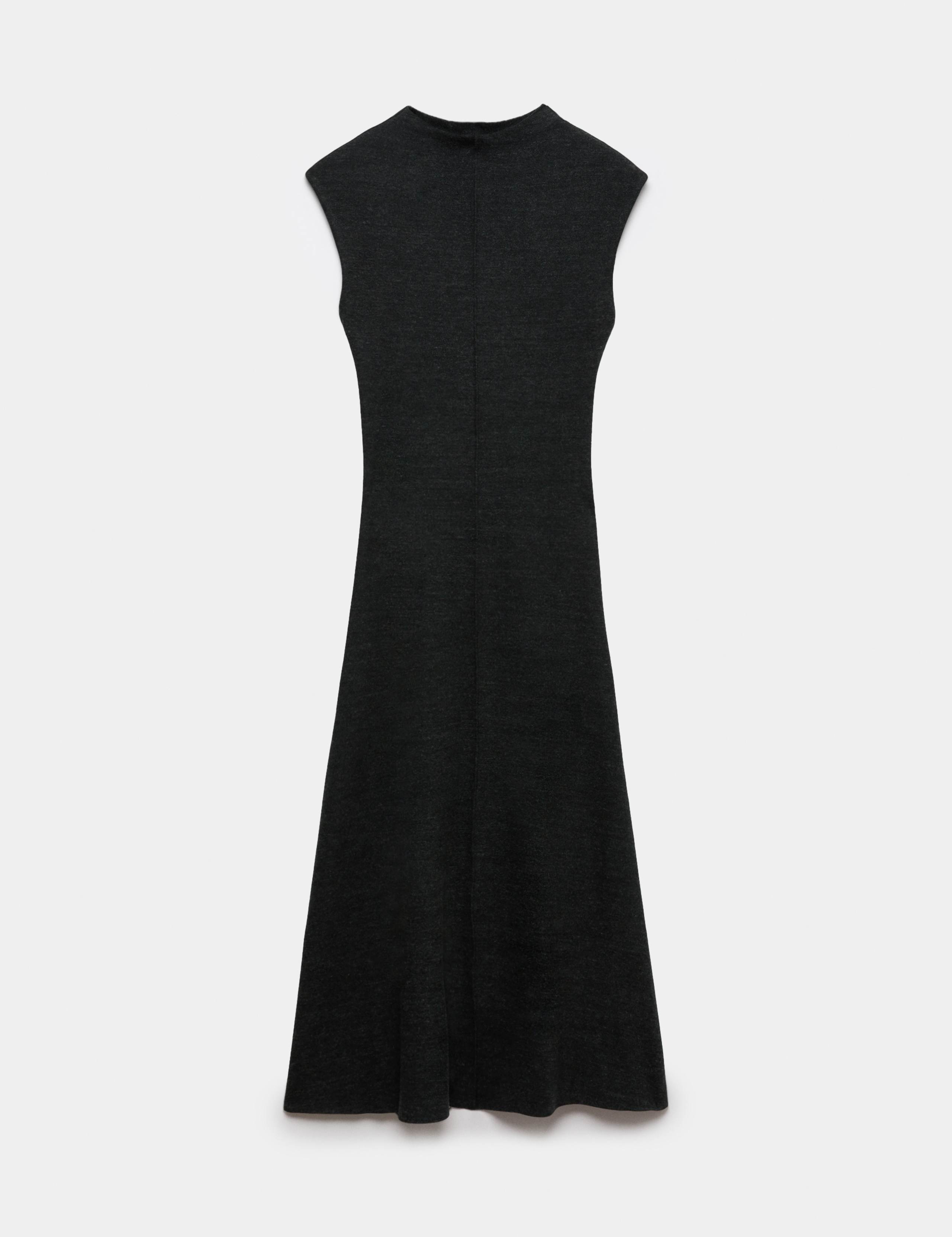 Cotton Rich Knitted Midi Column Dress 2 of 6