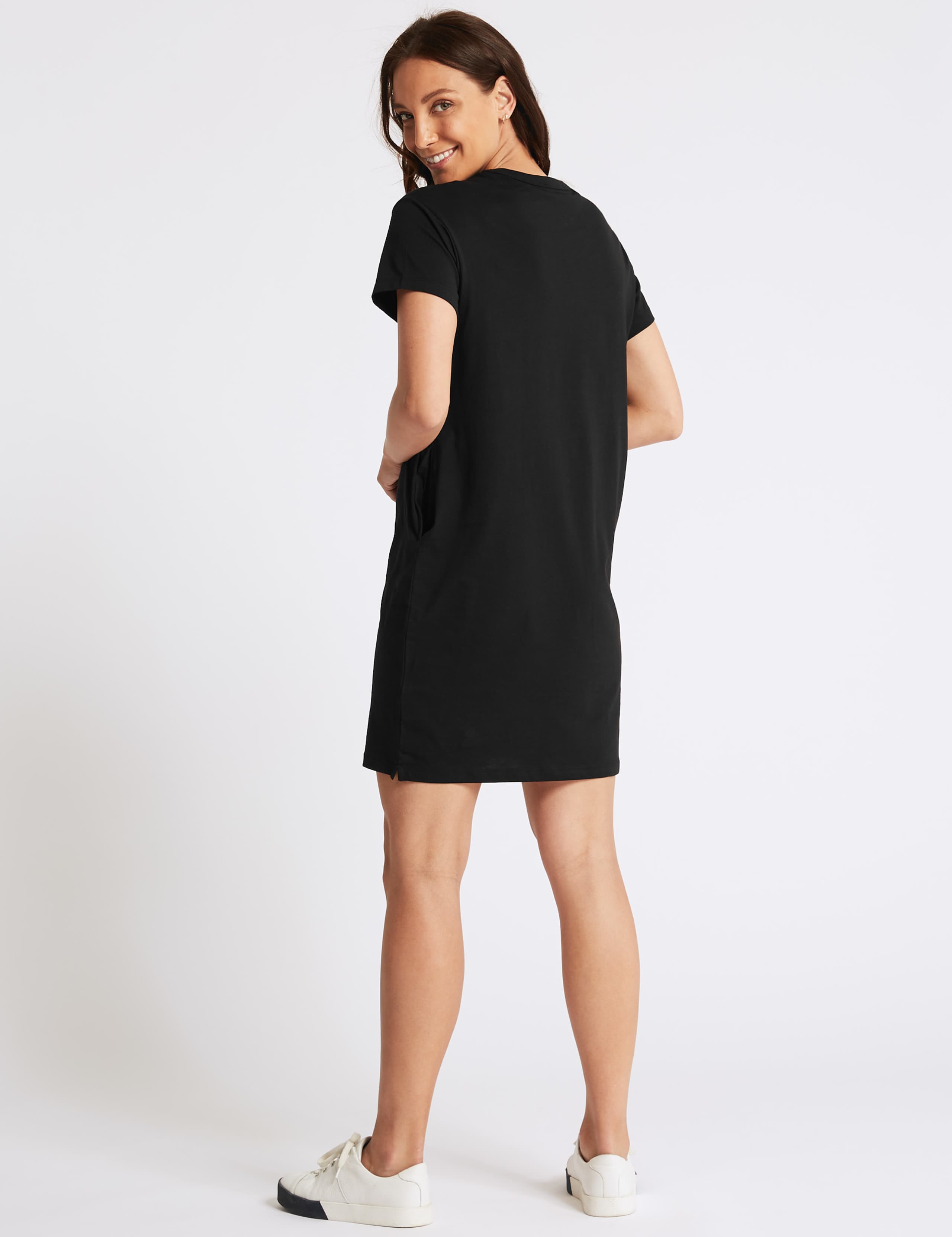 Pure Cotton Jersey T-Shirt Dress 4 of 4