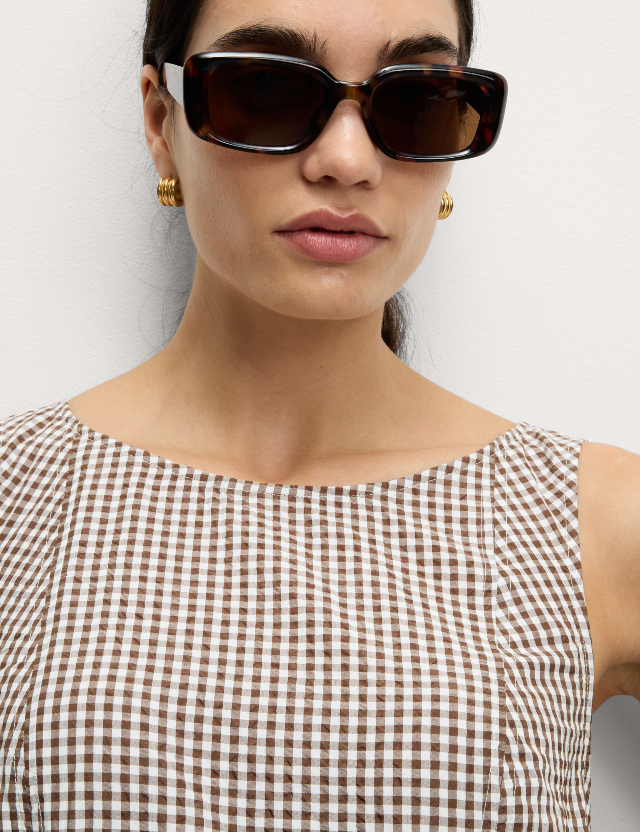 Checked Mini Shift Dress 5 of 6