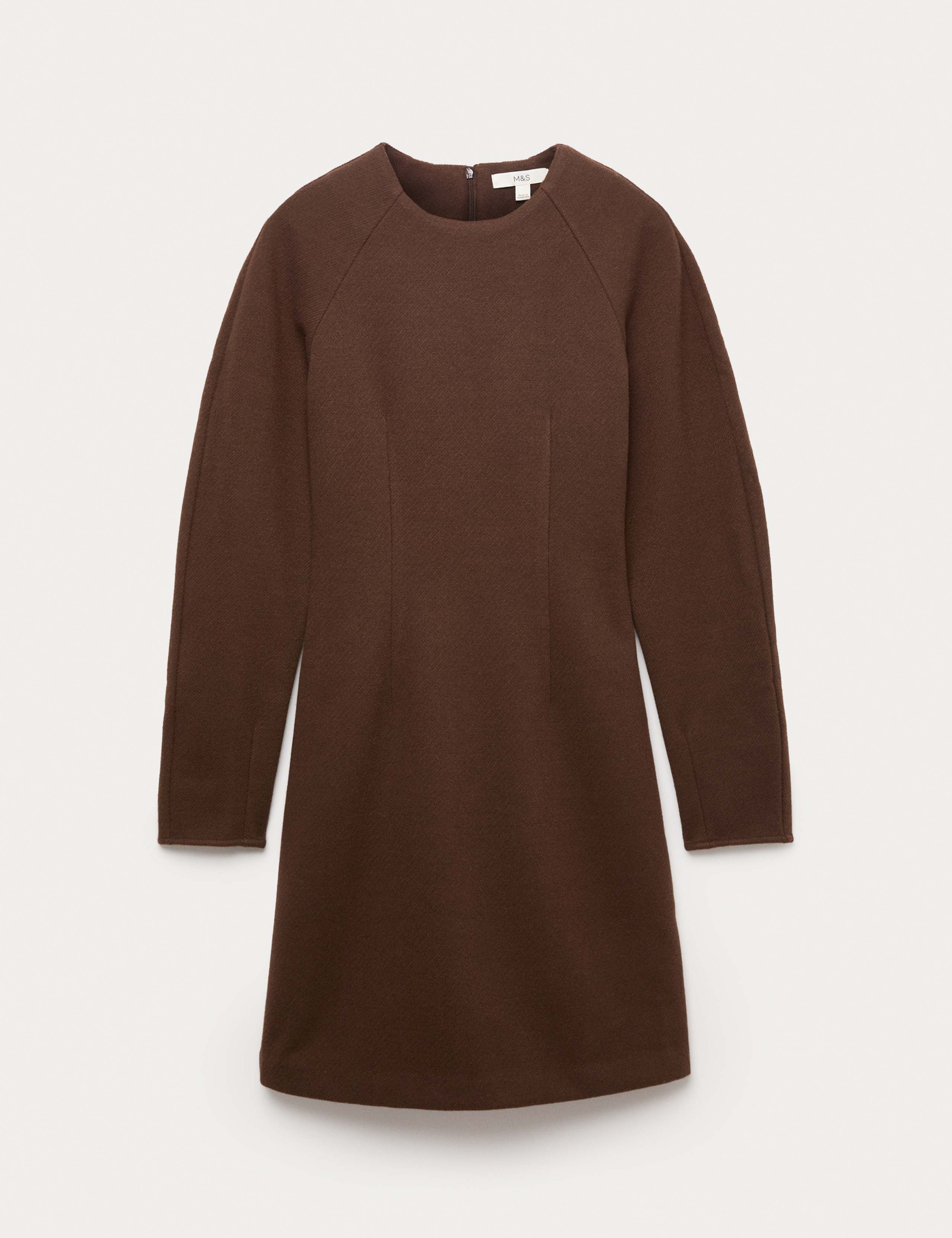 Cotton Rich Cosy Mini Relaxed Smock Dress 2 of 6