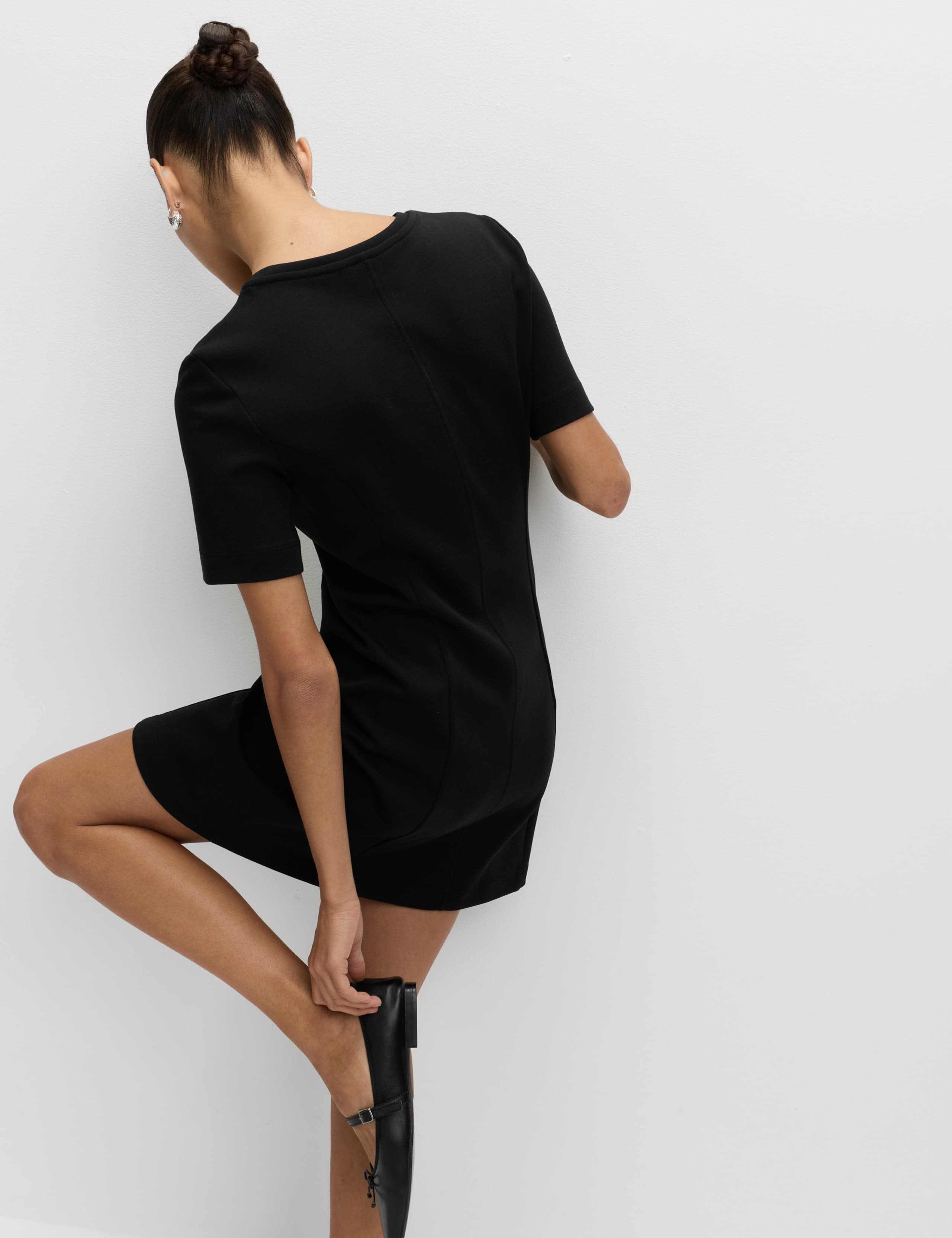 Cotton Rich Jersey Mini Skater Dress 3 of 5