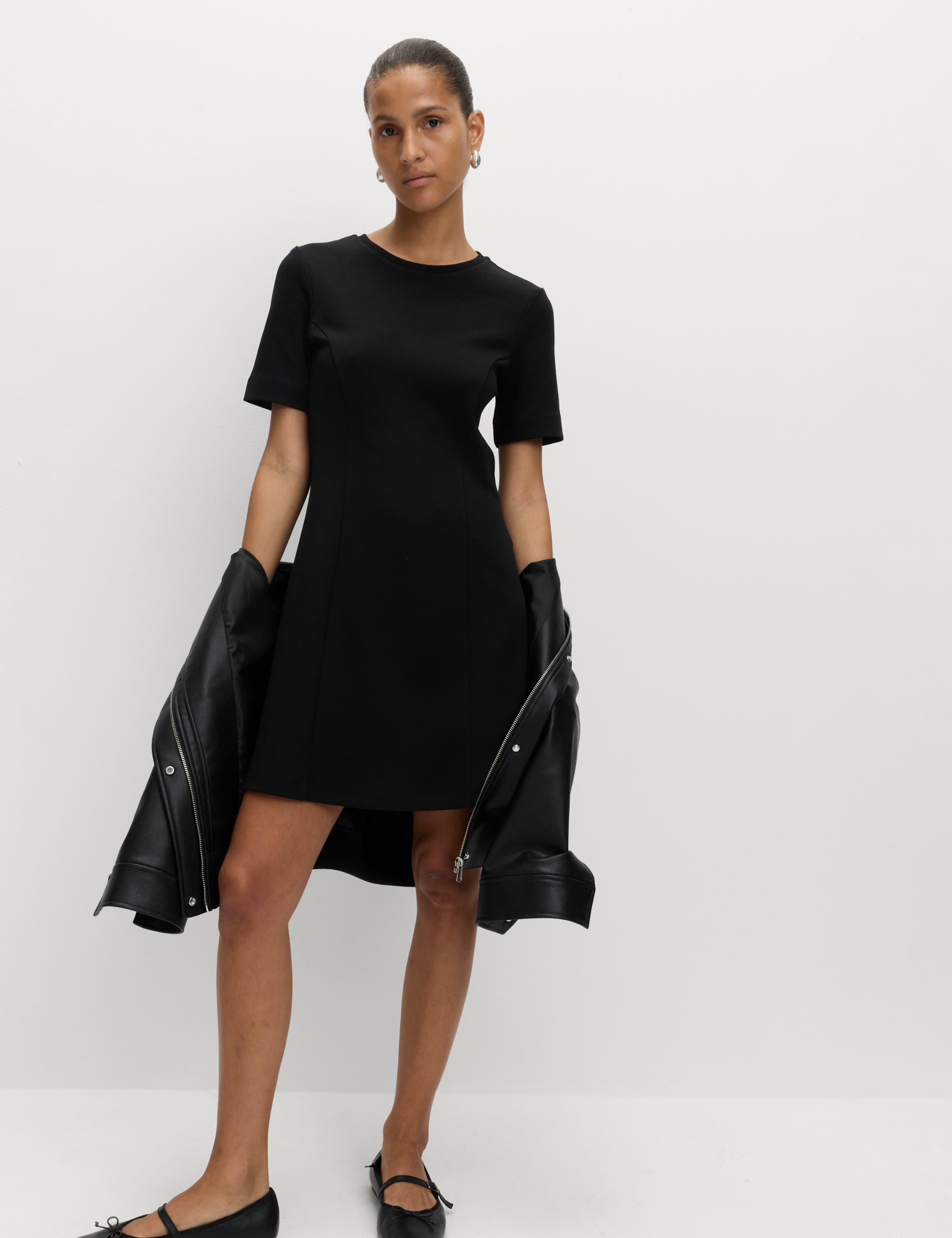 Cotton Rich Jersey Mini Skater Dress 4 of 5