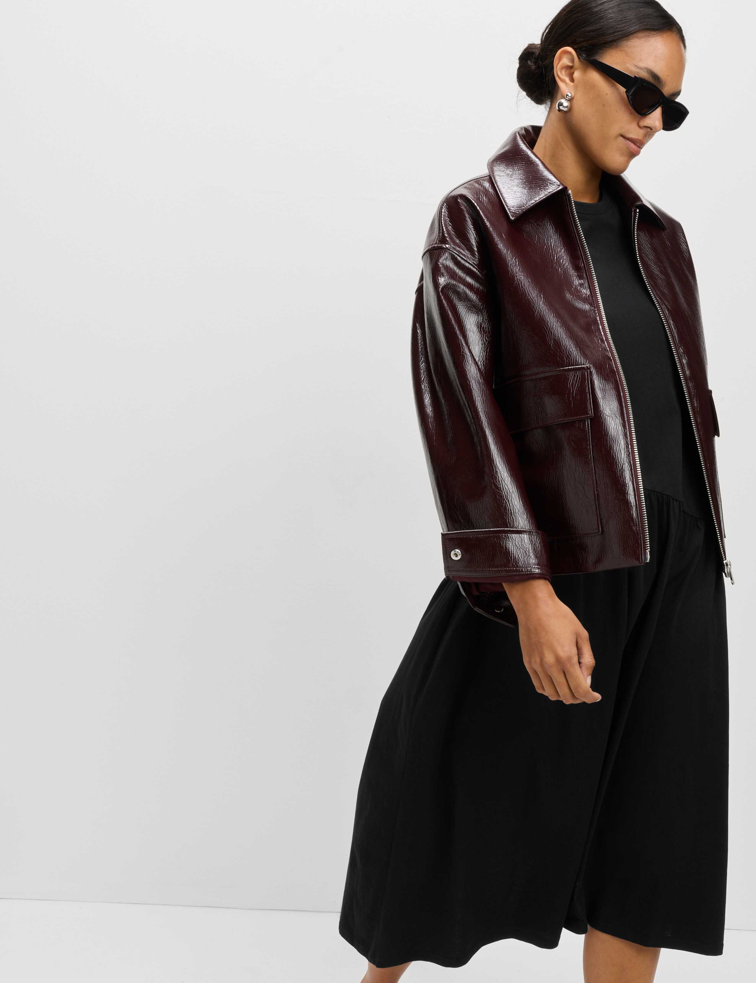 Pure Cotton Midi Drop Waist T-Shirt Dress 3 of 4