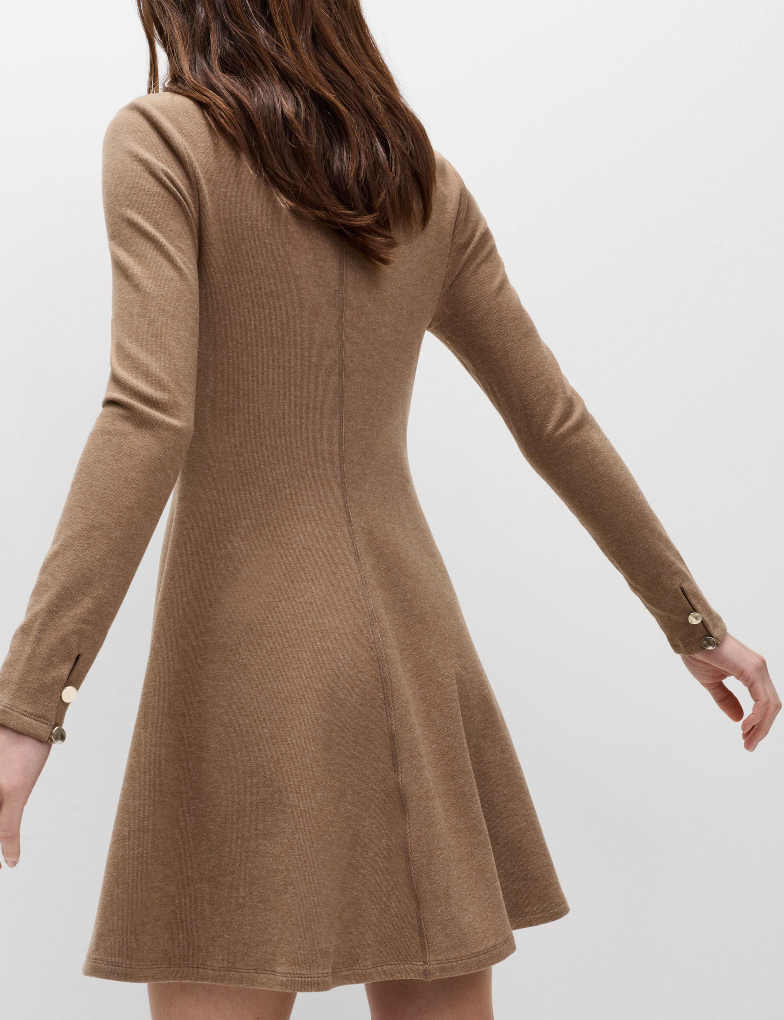 Jersey Cosy Scoop Neck Mini Skater Dress 4 of 5