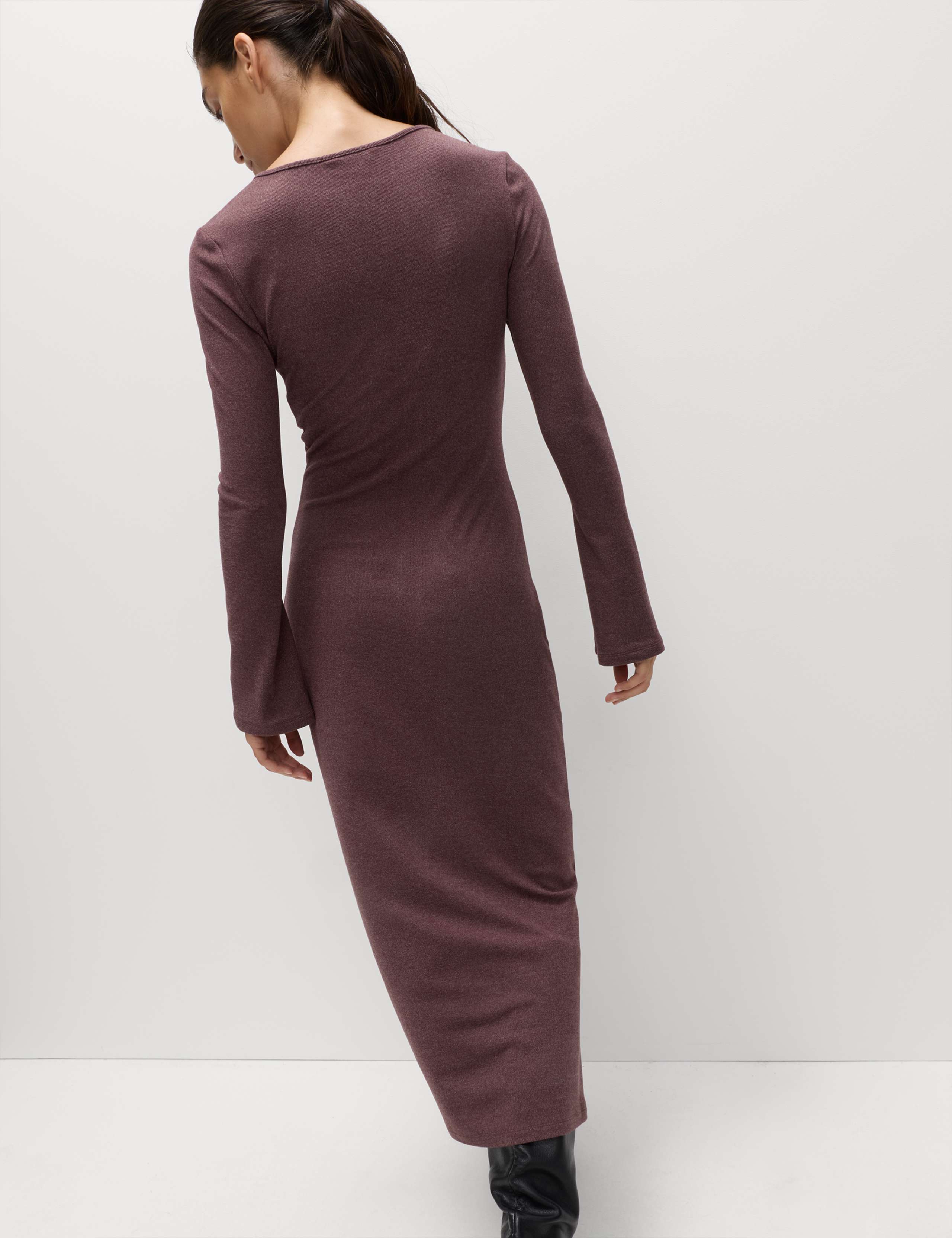 Jersey Cosy Midi Column Dress 5 of 6