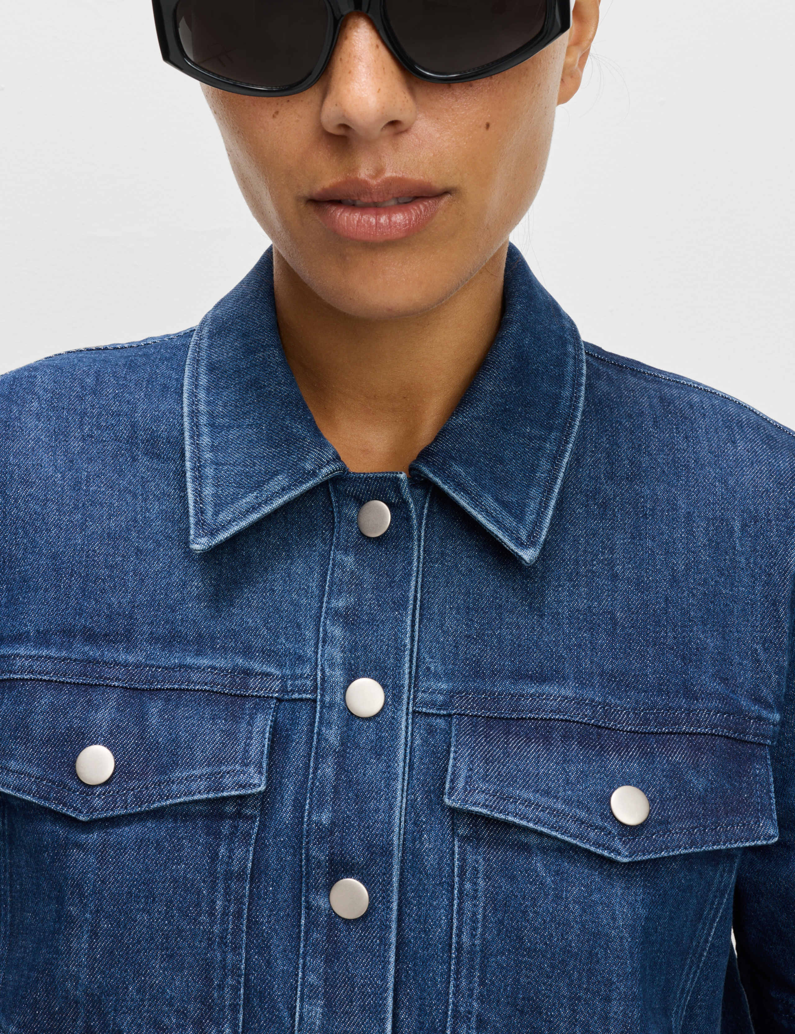 Denim Mini Shirt Dress 4 of 6