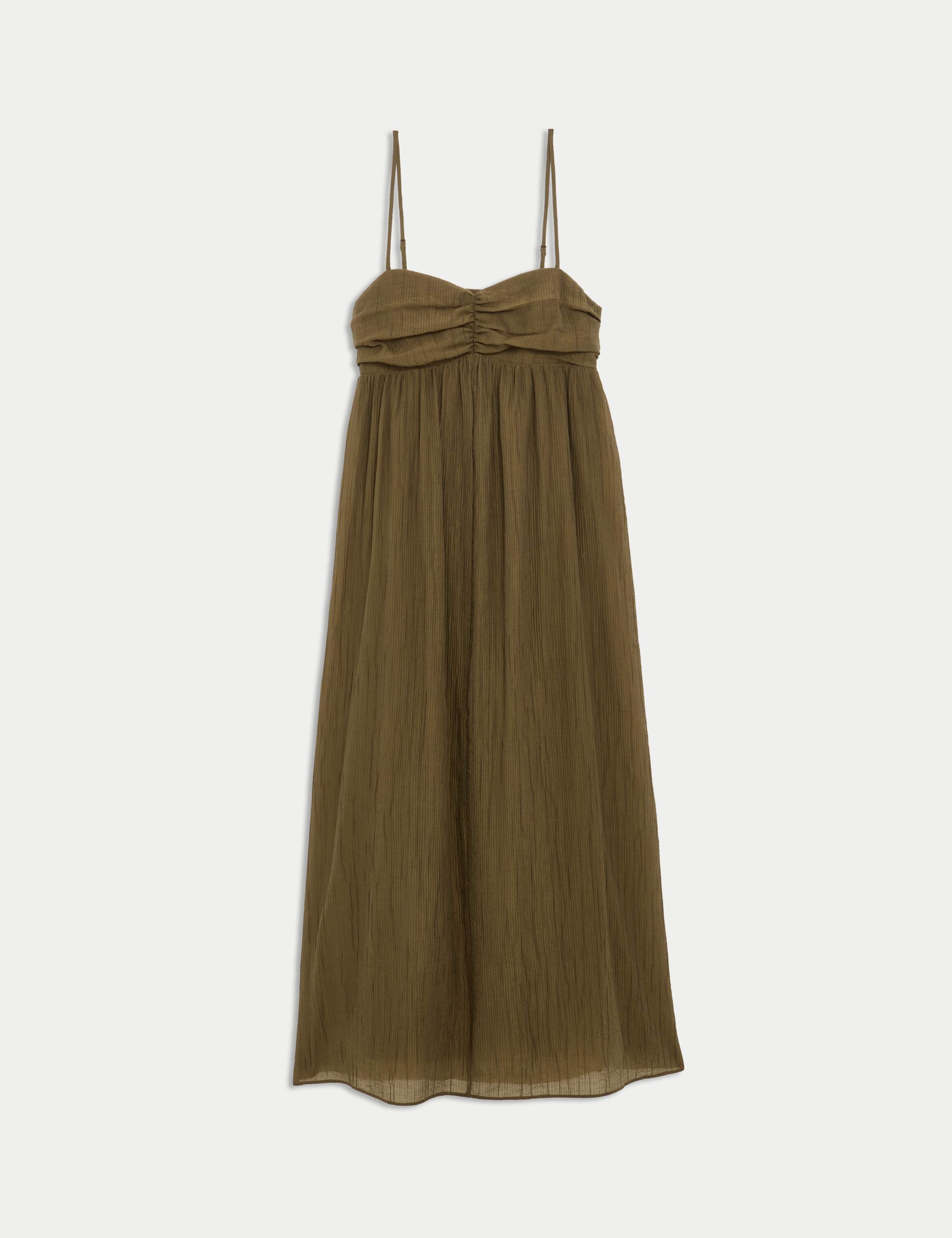 Lyocell Rich Textured Midaxi Cami Dress 2 of 6