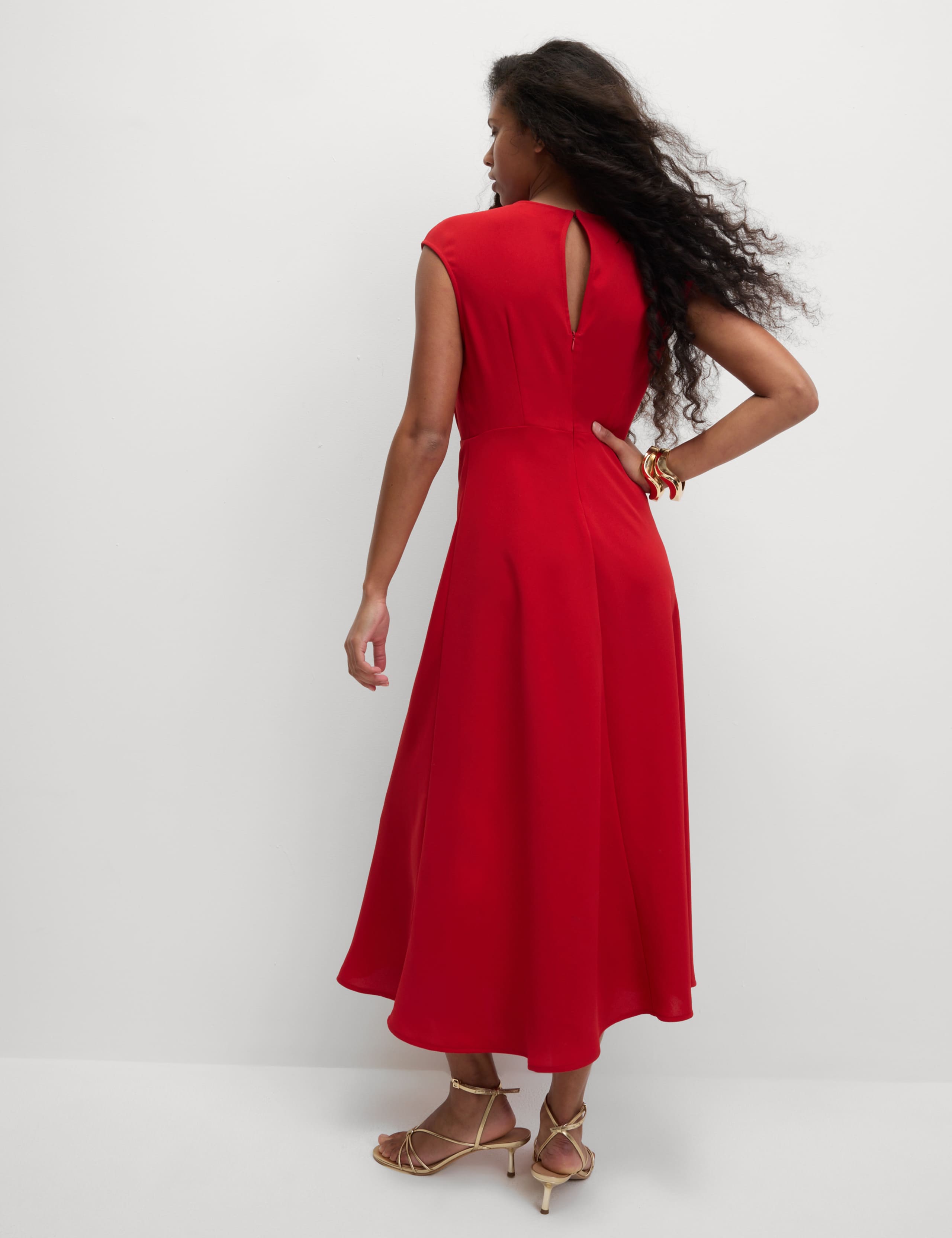 Midaxi Waisted Dress 6 of 6