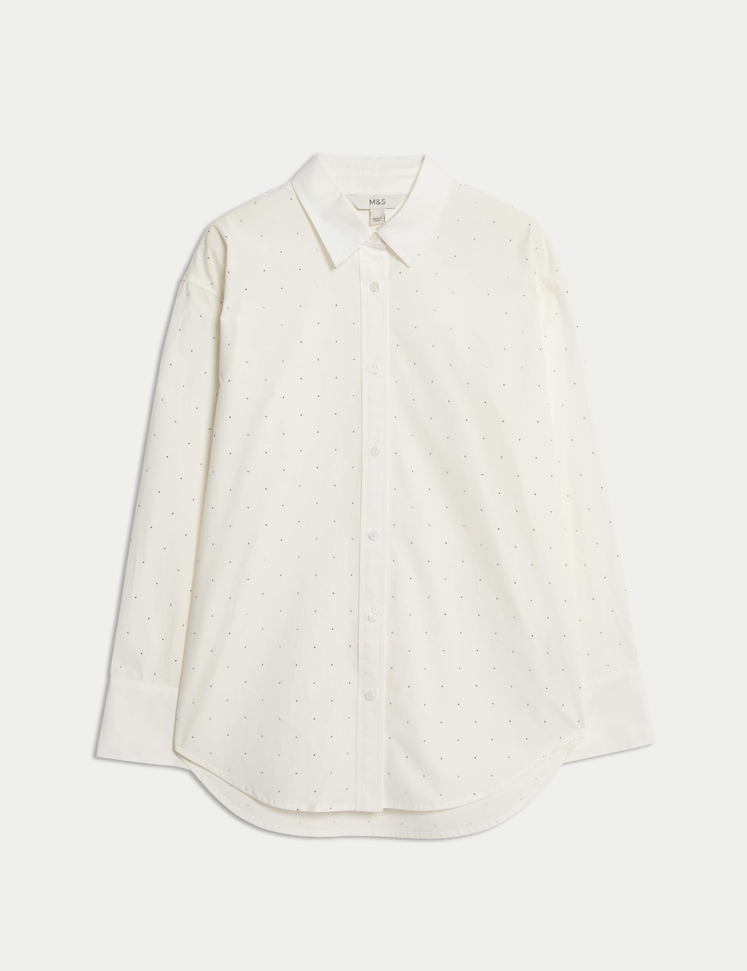 Pure Cotton Embellished Collared Shirt 2 of 7