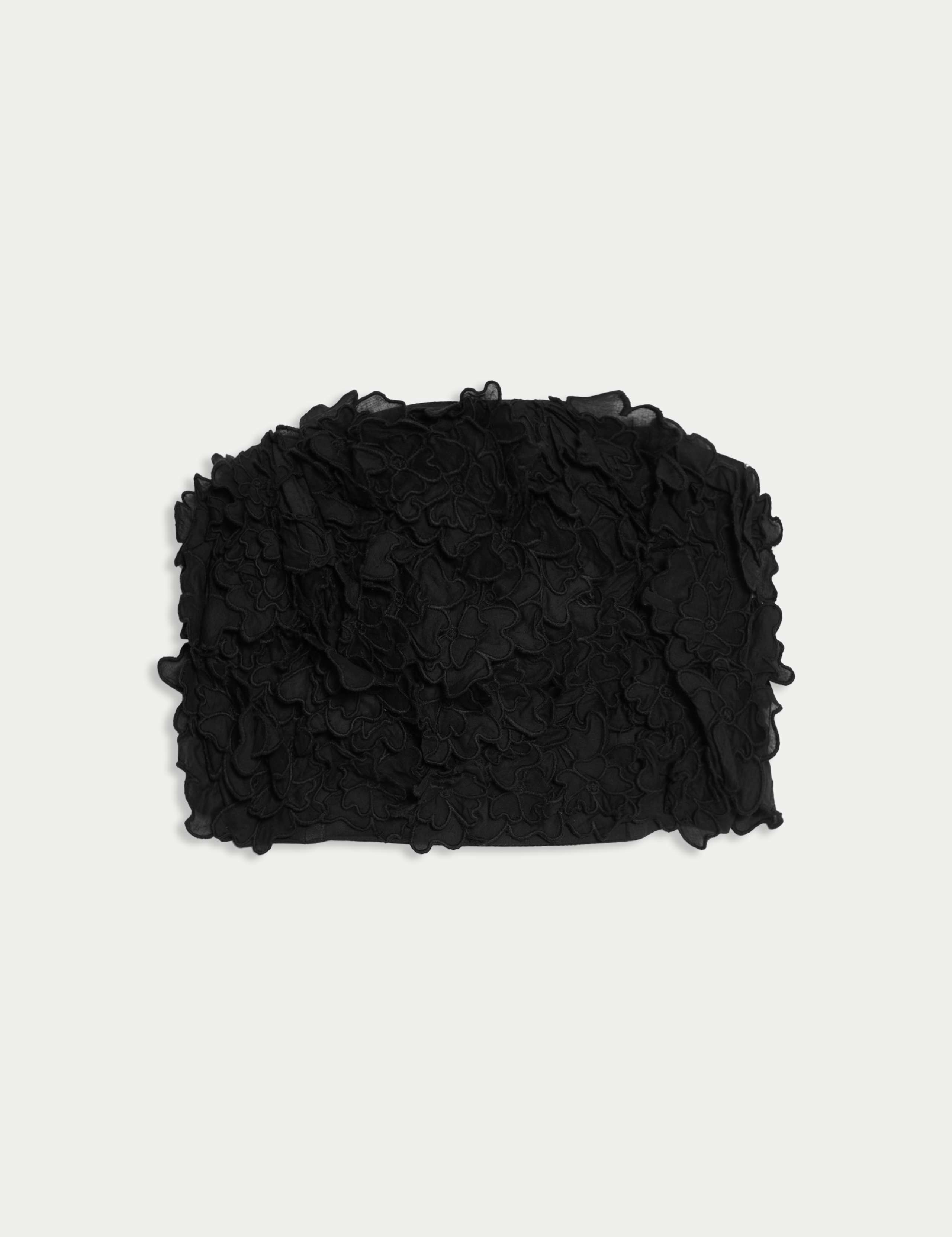 Pure Cotton Textured Bandeau Top 2 of 5