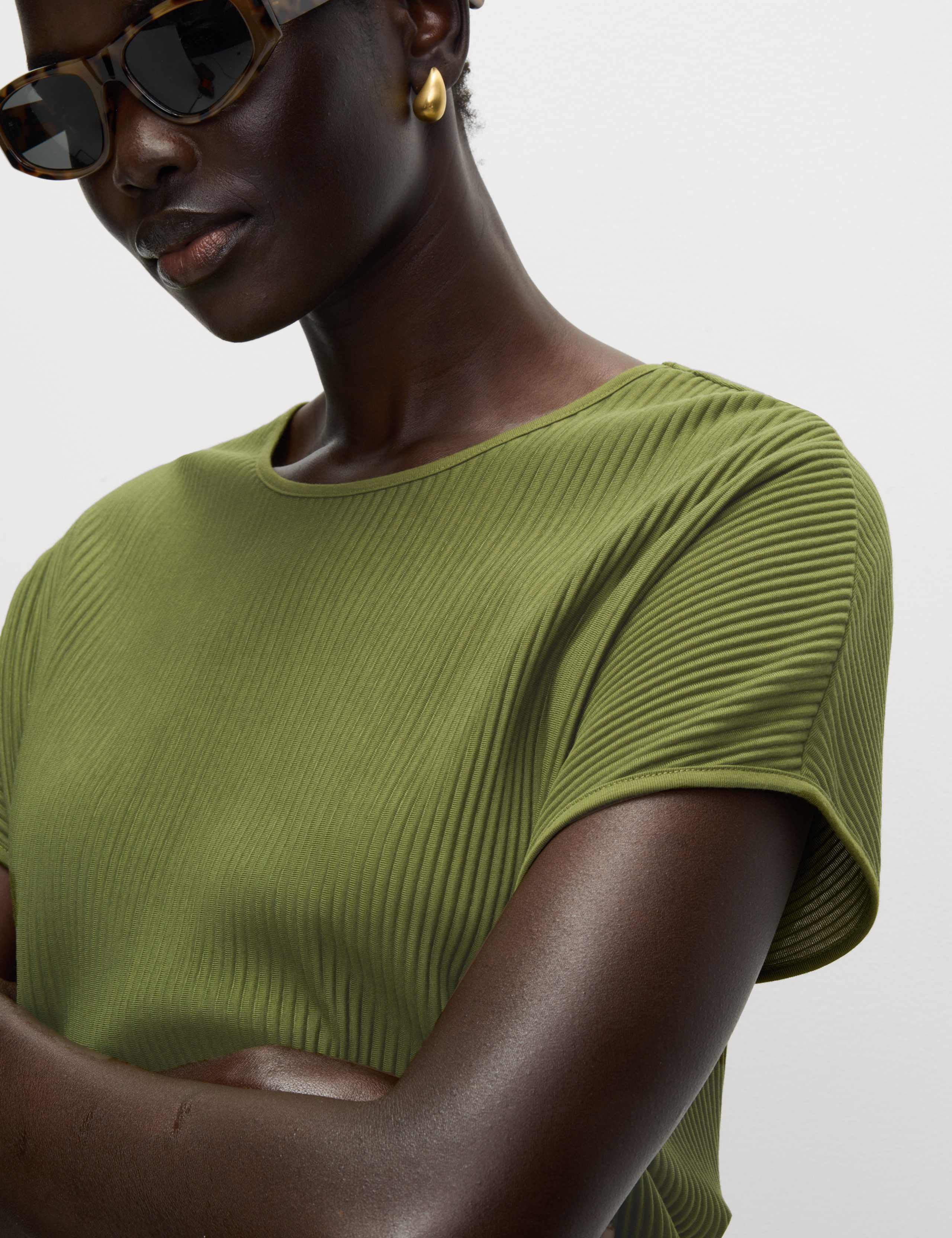 Jersey Plisse Top 3 of 5