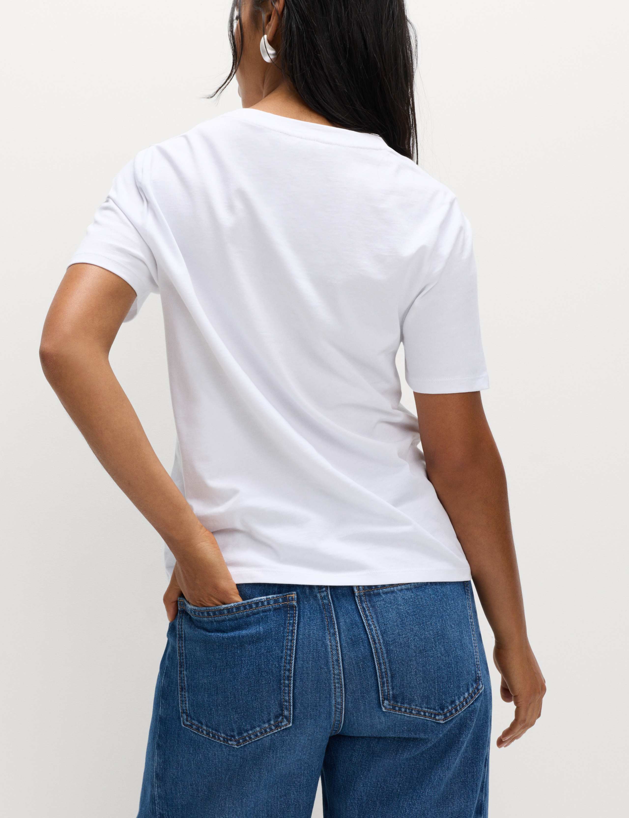Pure Cotton Embellished Bow Top 3 of 3