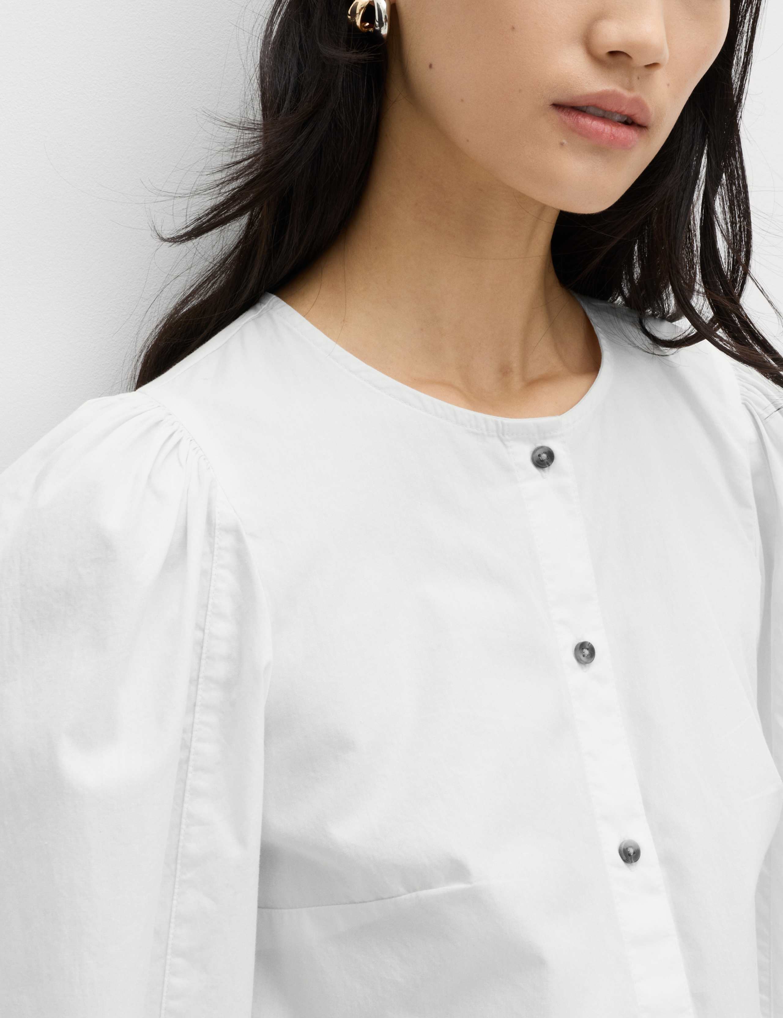 Pure Cotton Printed Button Through Blouse 4 of 4