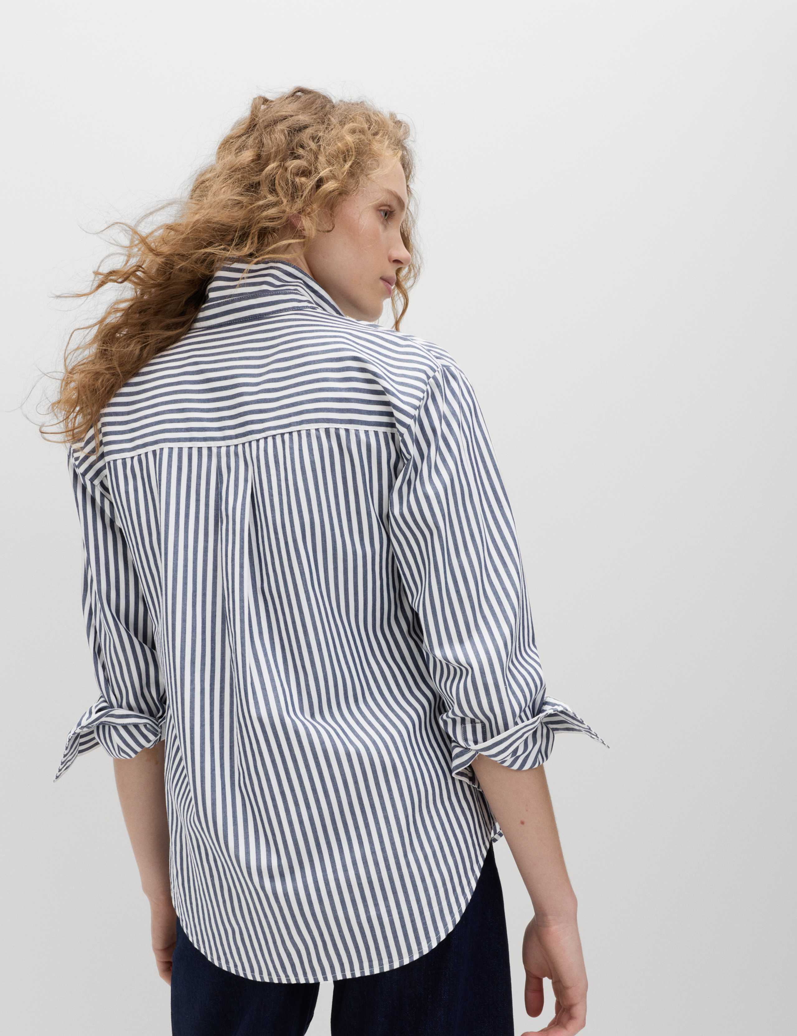 Pure Cotton Striped Collared Shirt 4 of 7