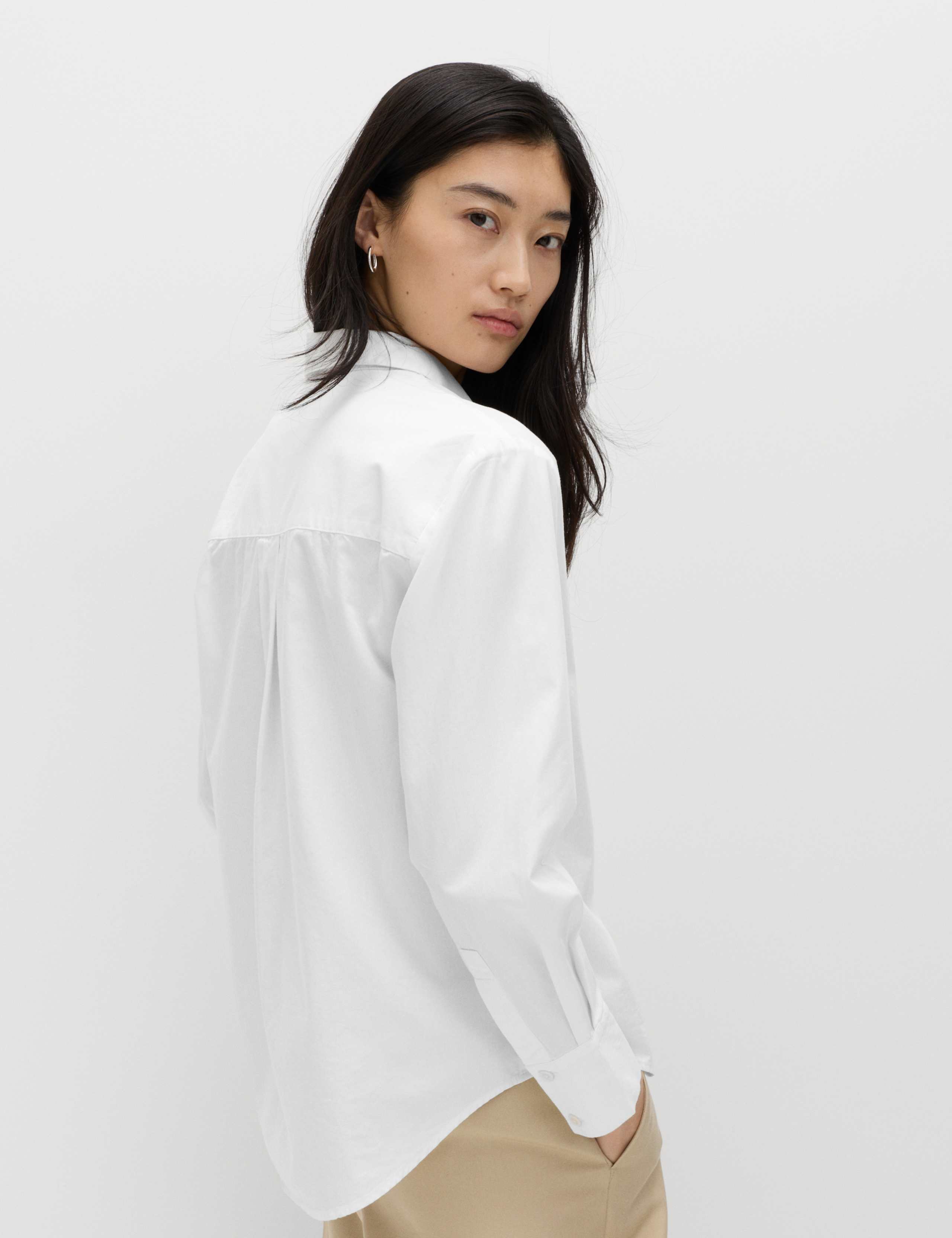 Pure Cotton Collared Button Through Shirt 5 of 6