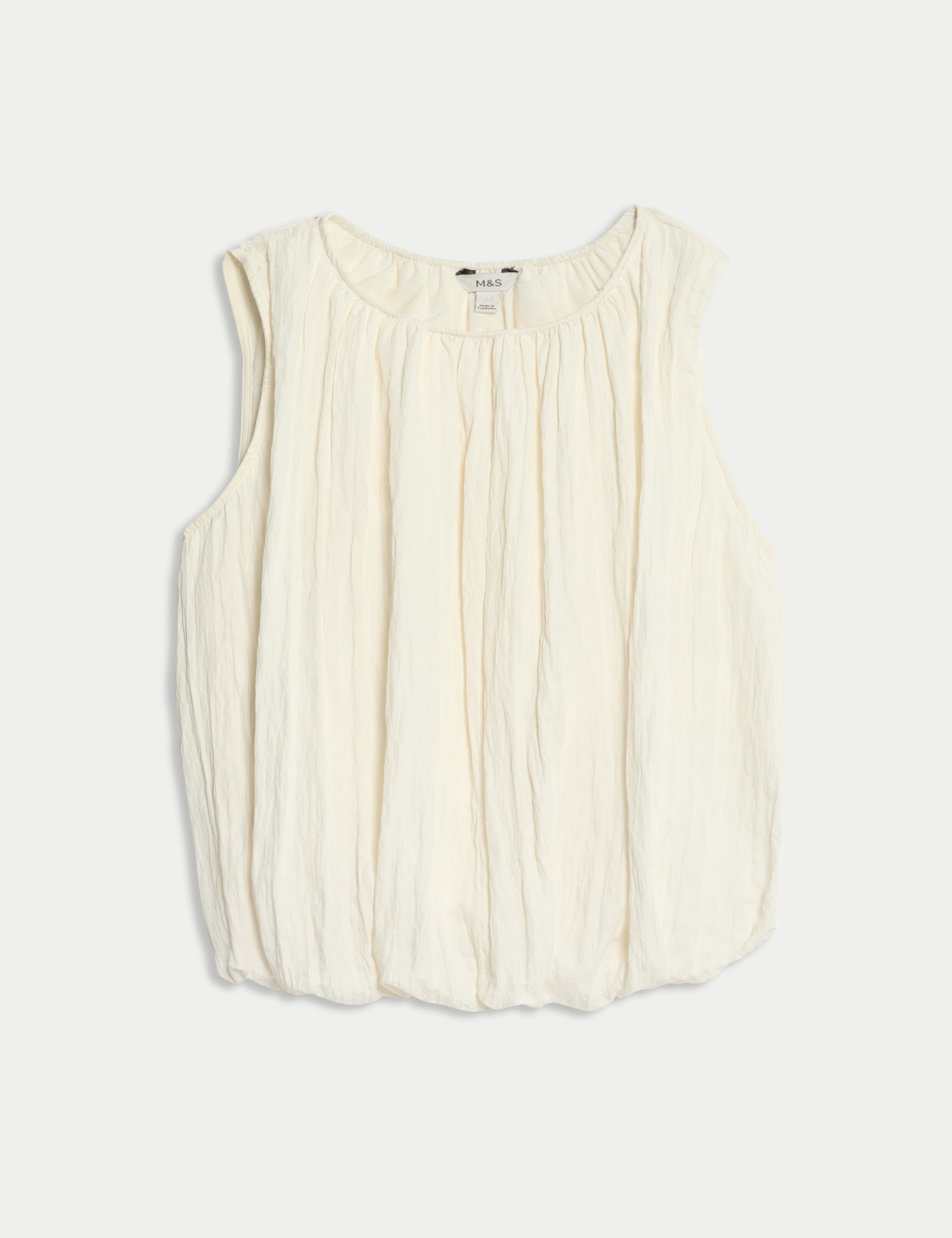 Bubble Hem Crinkle Tank Top 2 of 6