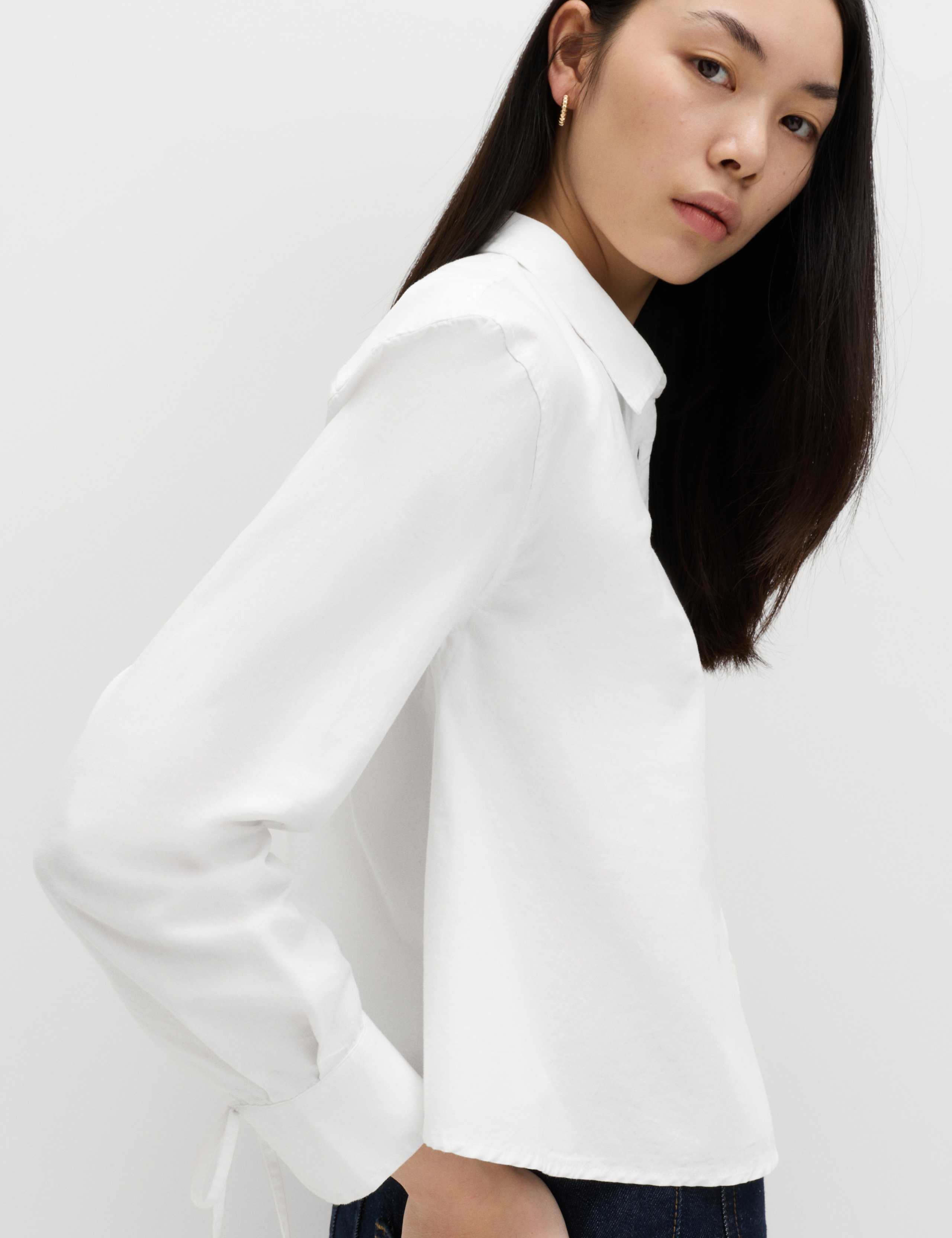 Pure Cotton Tie Cuff Swing Shirt 4 of 6