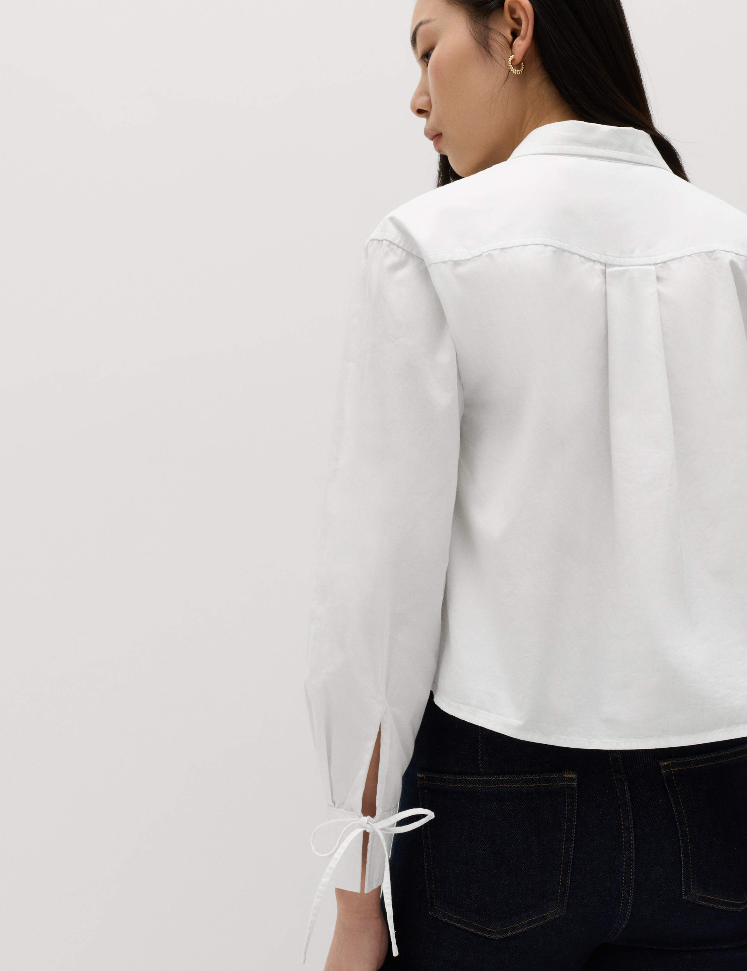 Pure Cotton Tie Cuff Swing Shirt 6 of 6