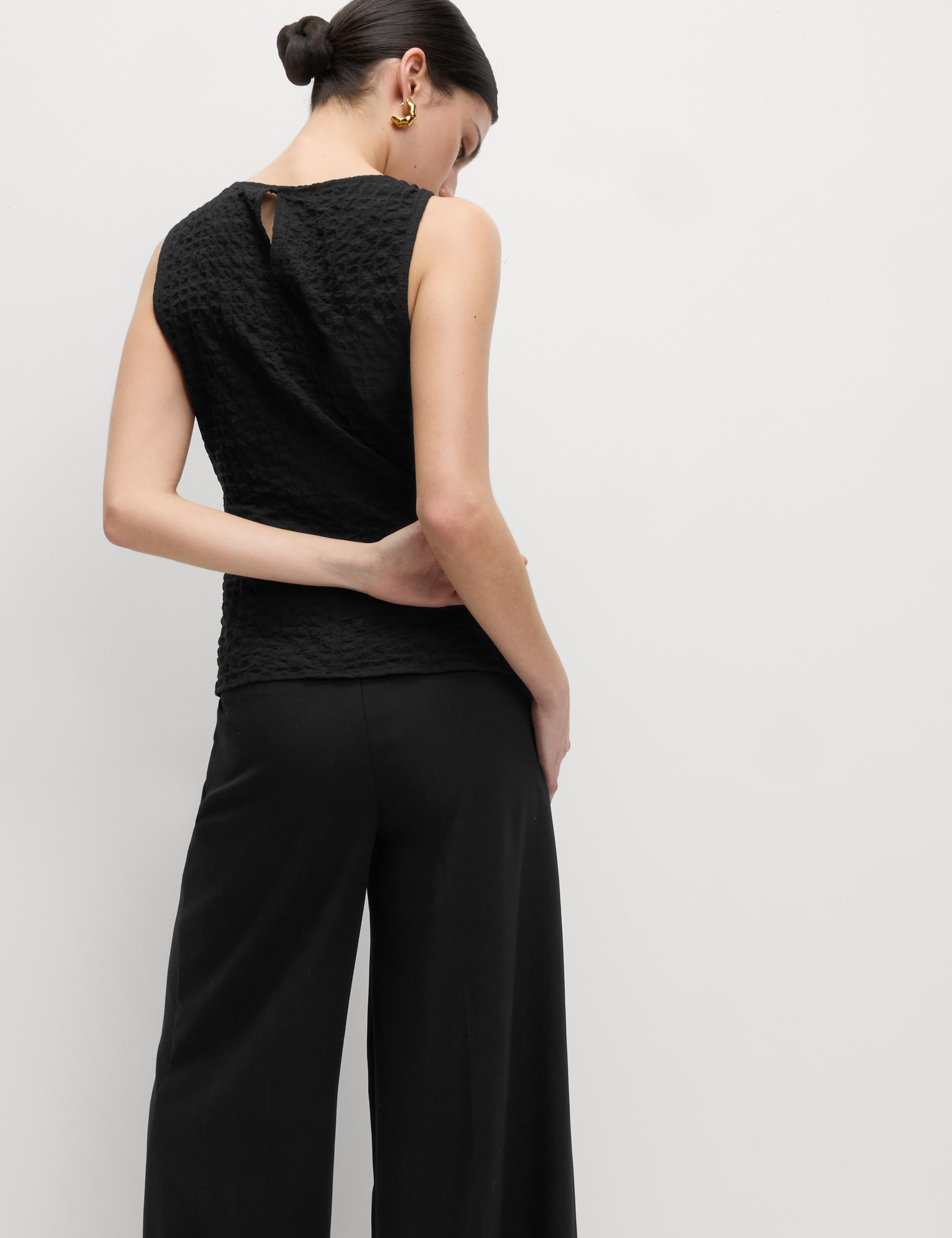 Cotton Rich Textured Hardware Detail Top 5 of 5