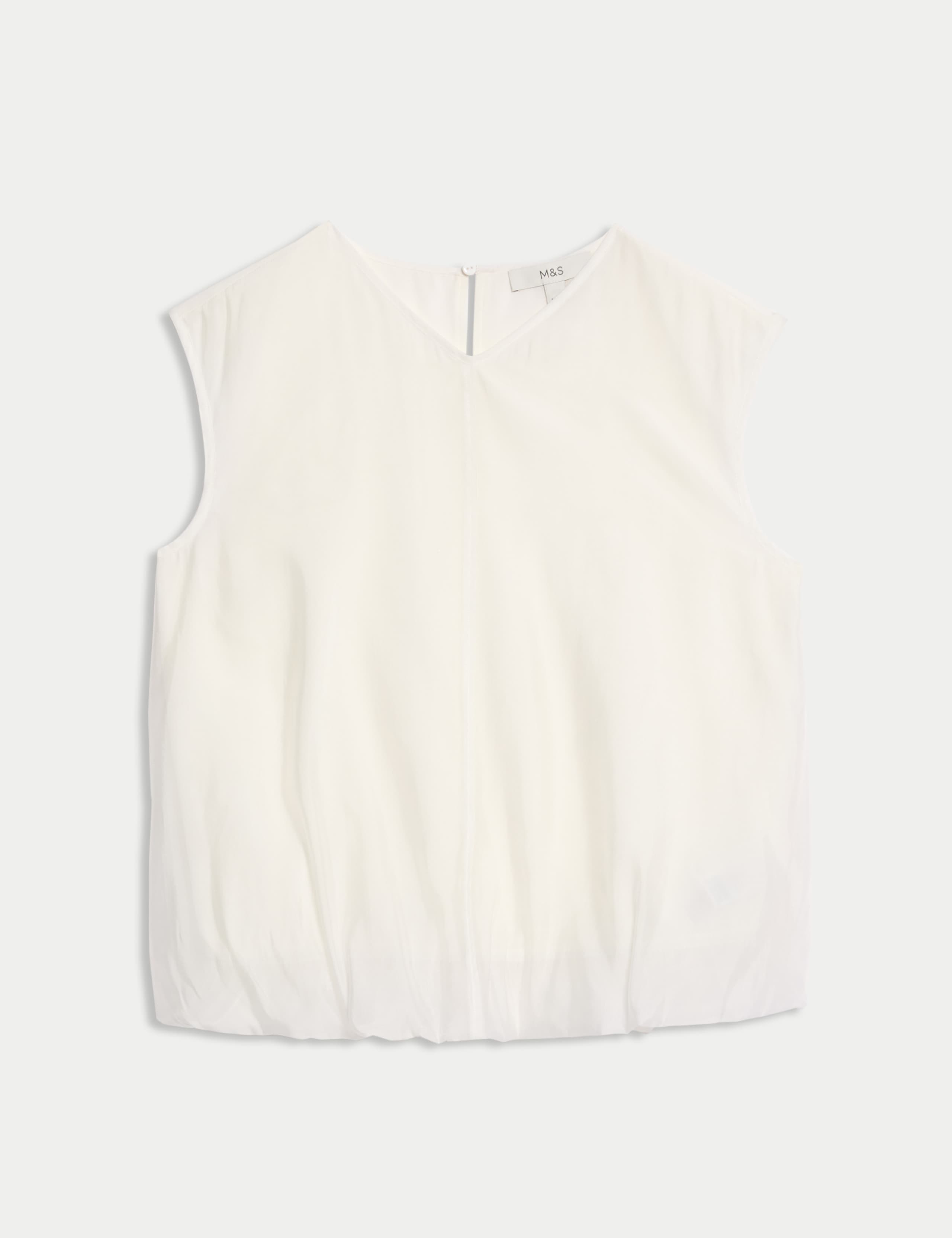 Organza Bubble Hem Top 2 of 5