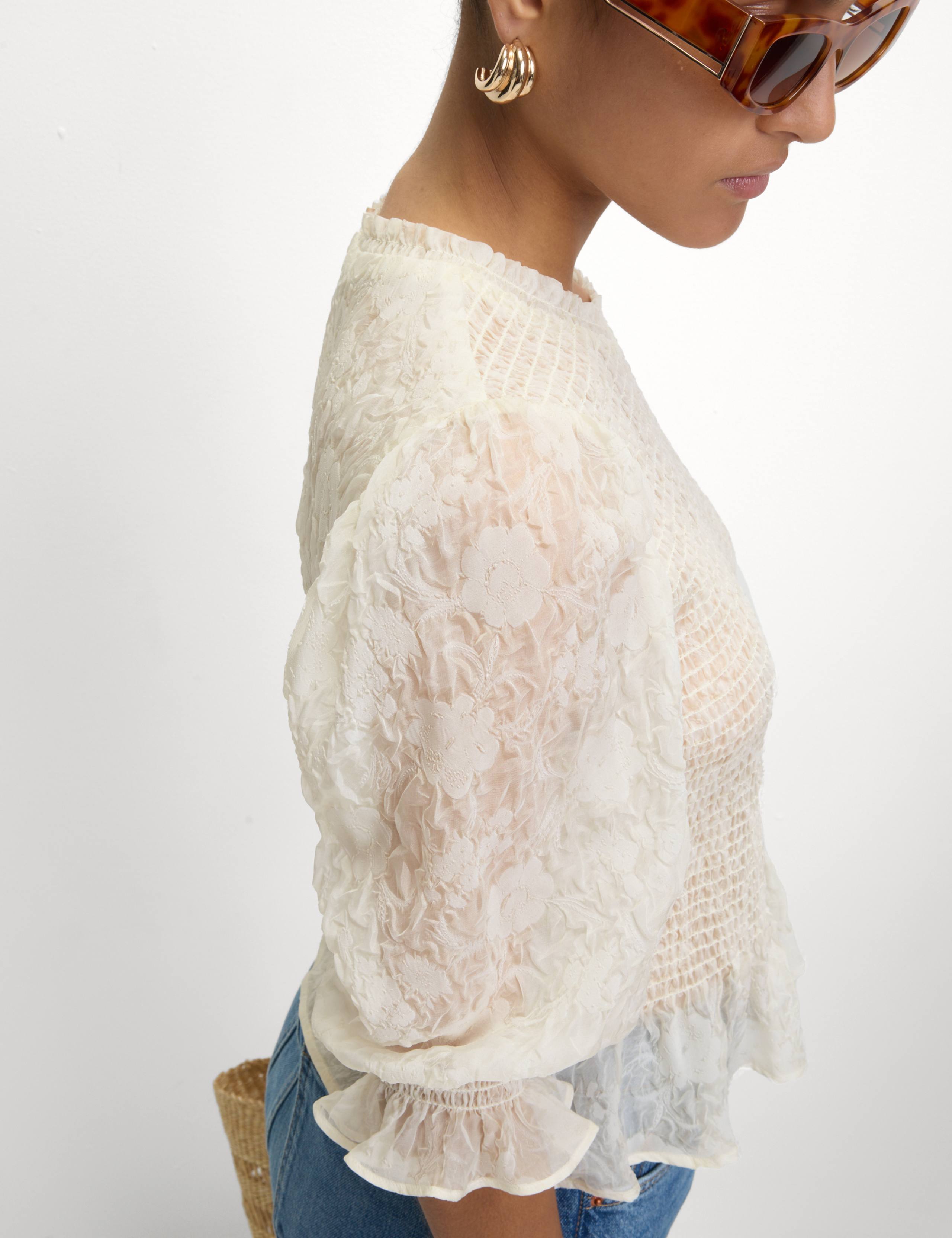 Shirred Frill Detail Top 3 of 6
