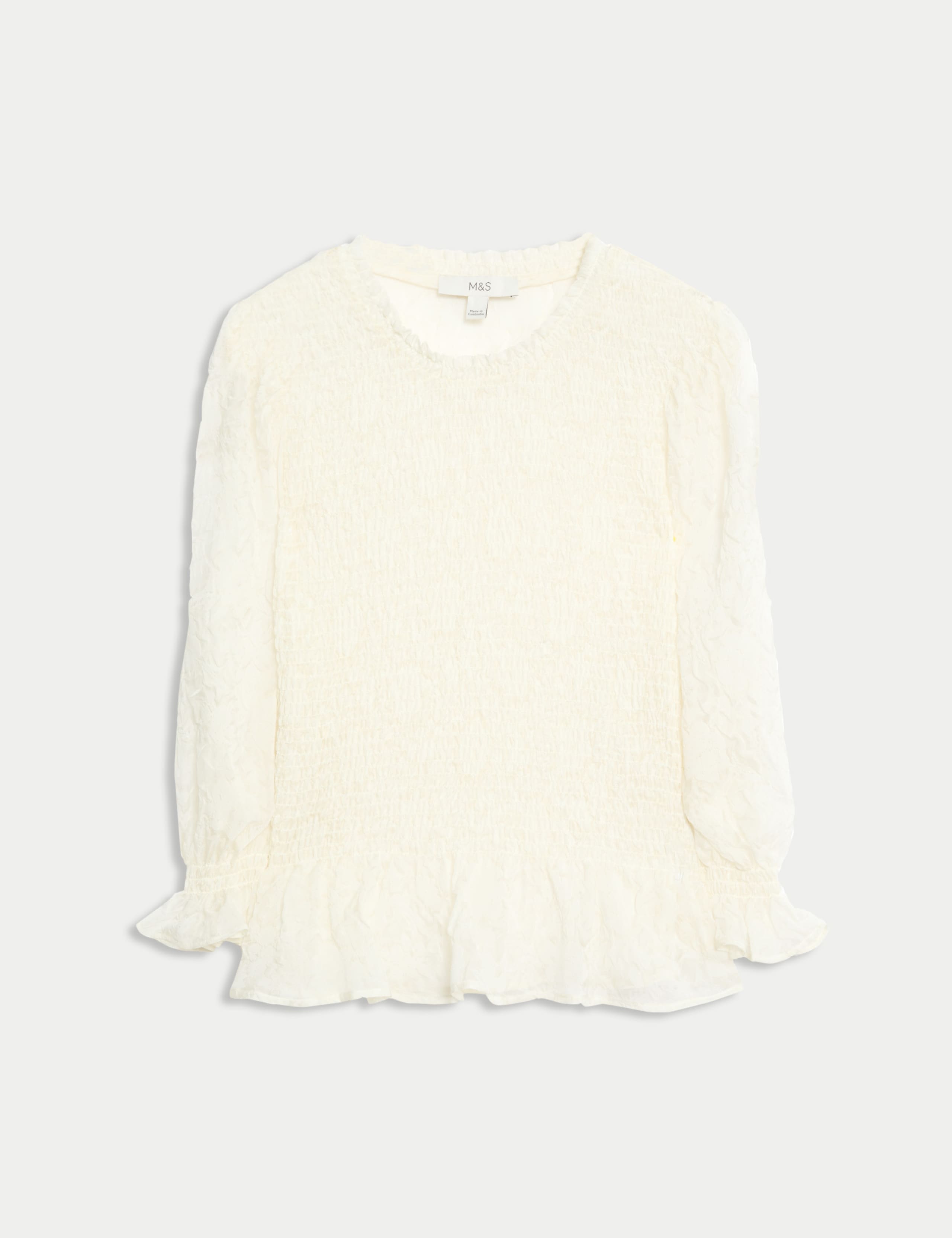 Shirred Frill Detail Top 2 of 6