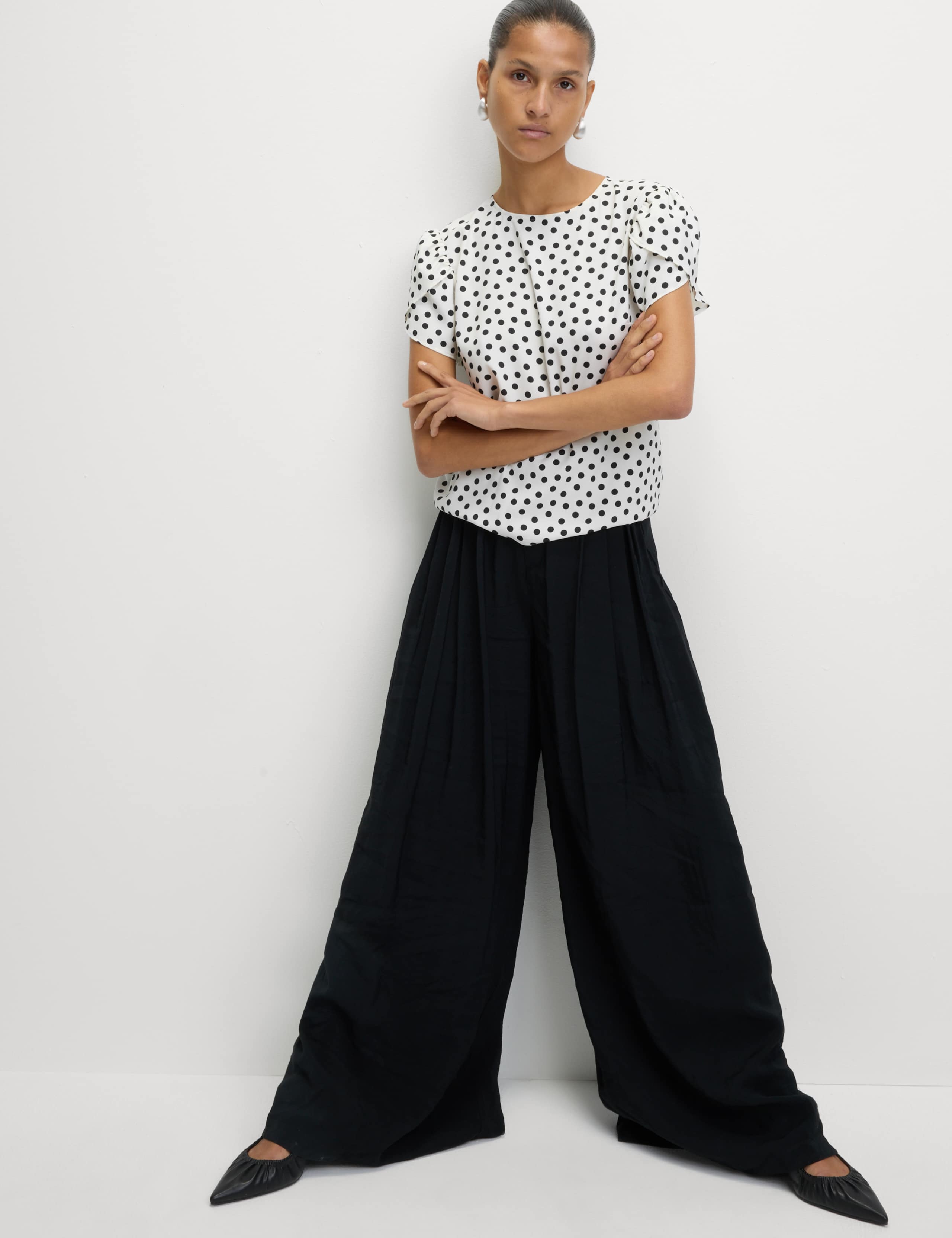 Printed Puff Sleeve Top 3 of 5