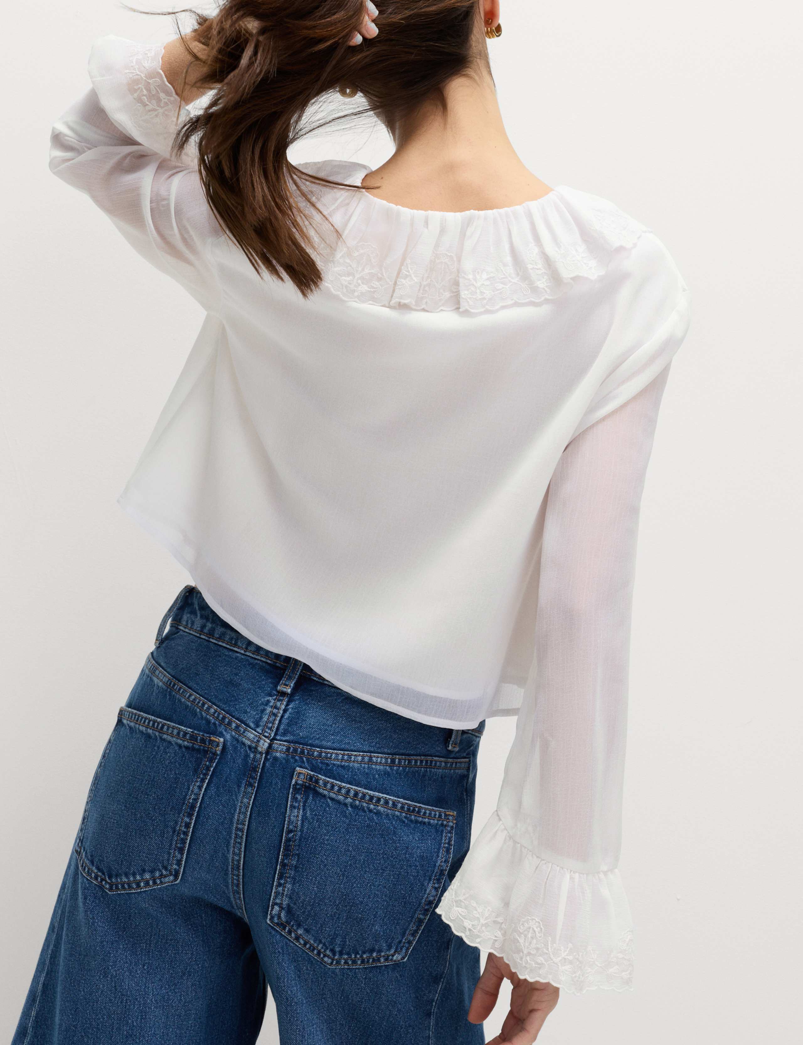 Broderie Frill Detail Blouse 4 of 5