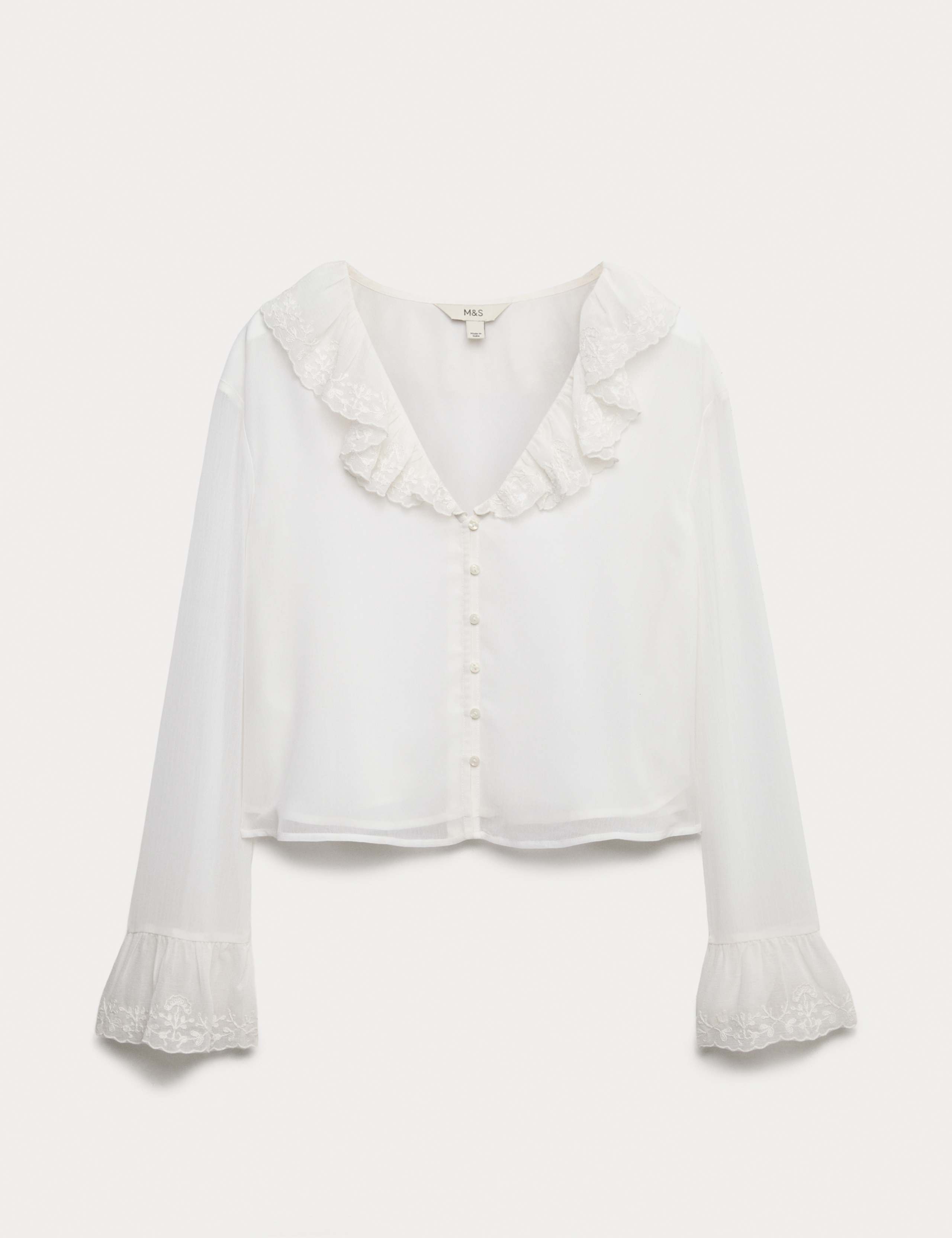 Broderie Frill Detail Blouse 2 of 5