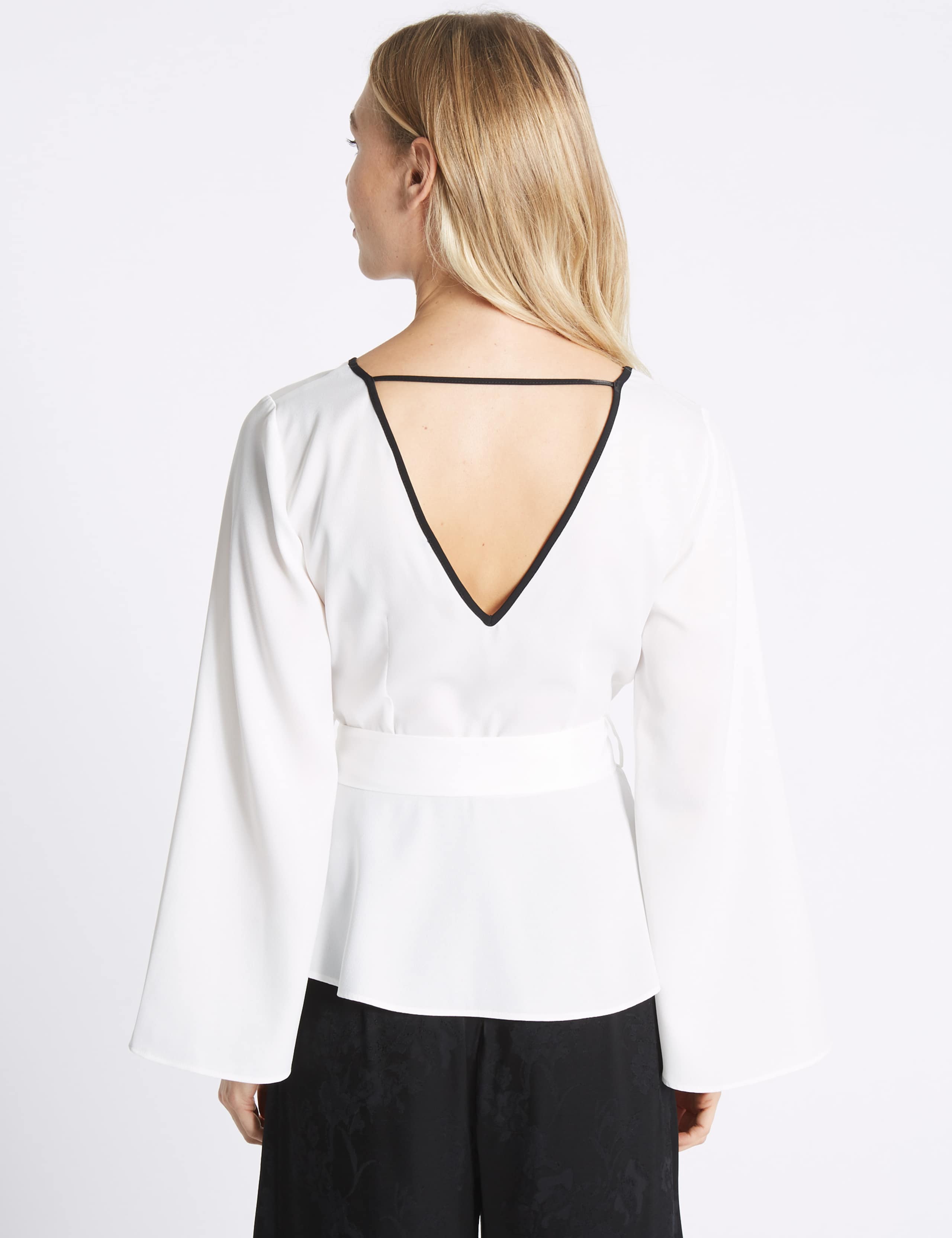V-Neck Long Sleeve Kimono Top 4 of 5