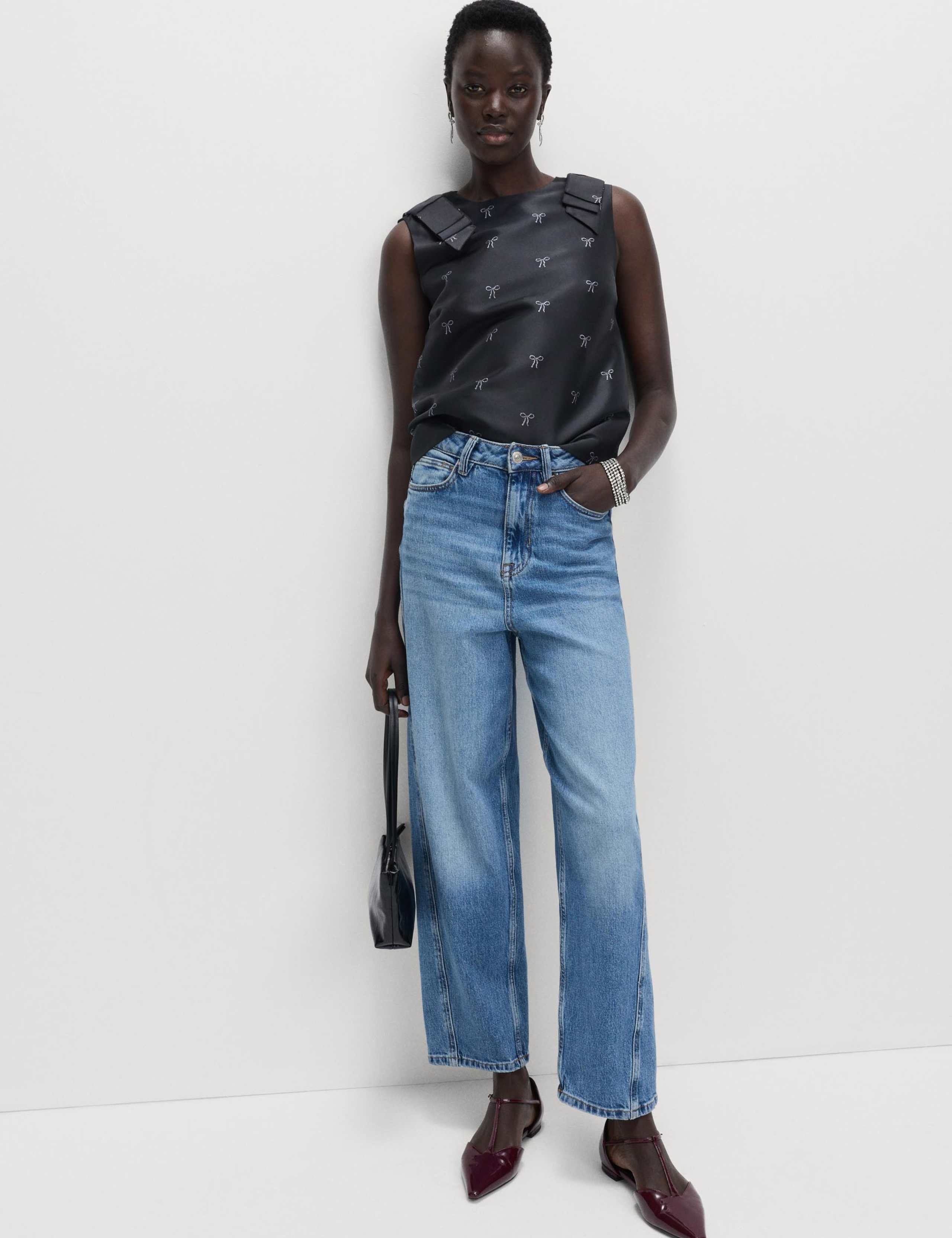 Jacquard Bow Top 3 of 4