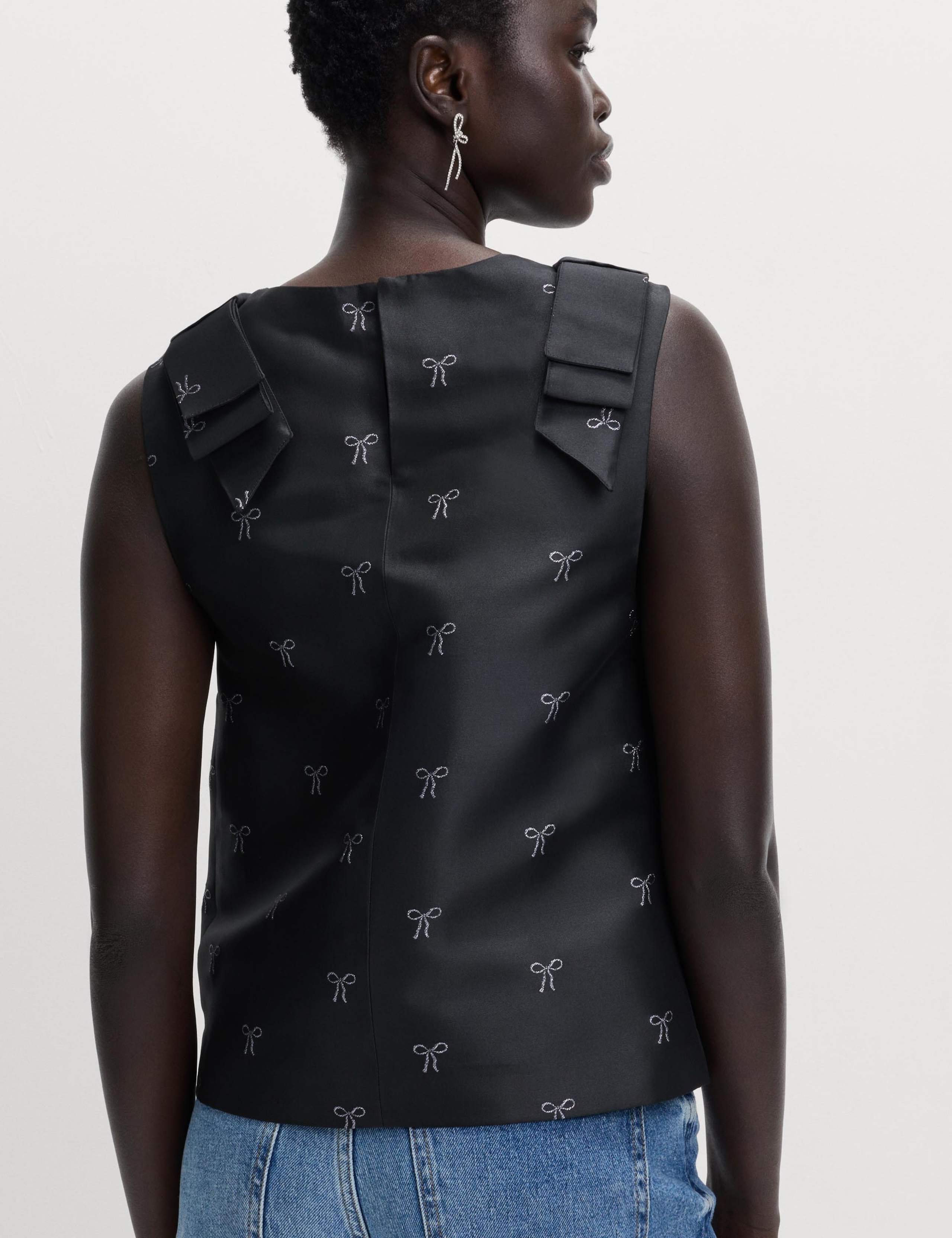 Jacquard Bow Top 4 of 4