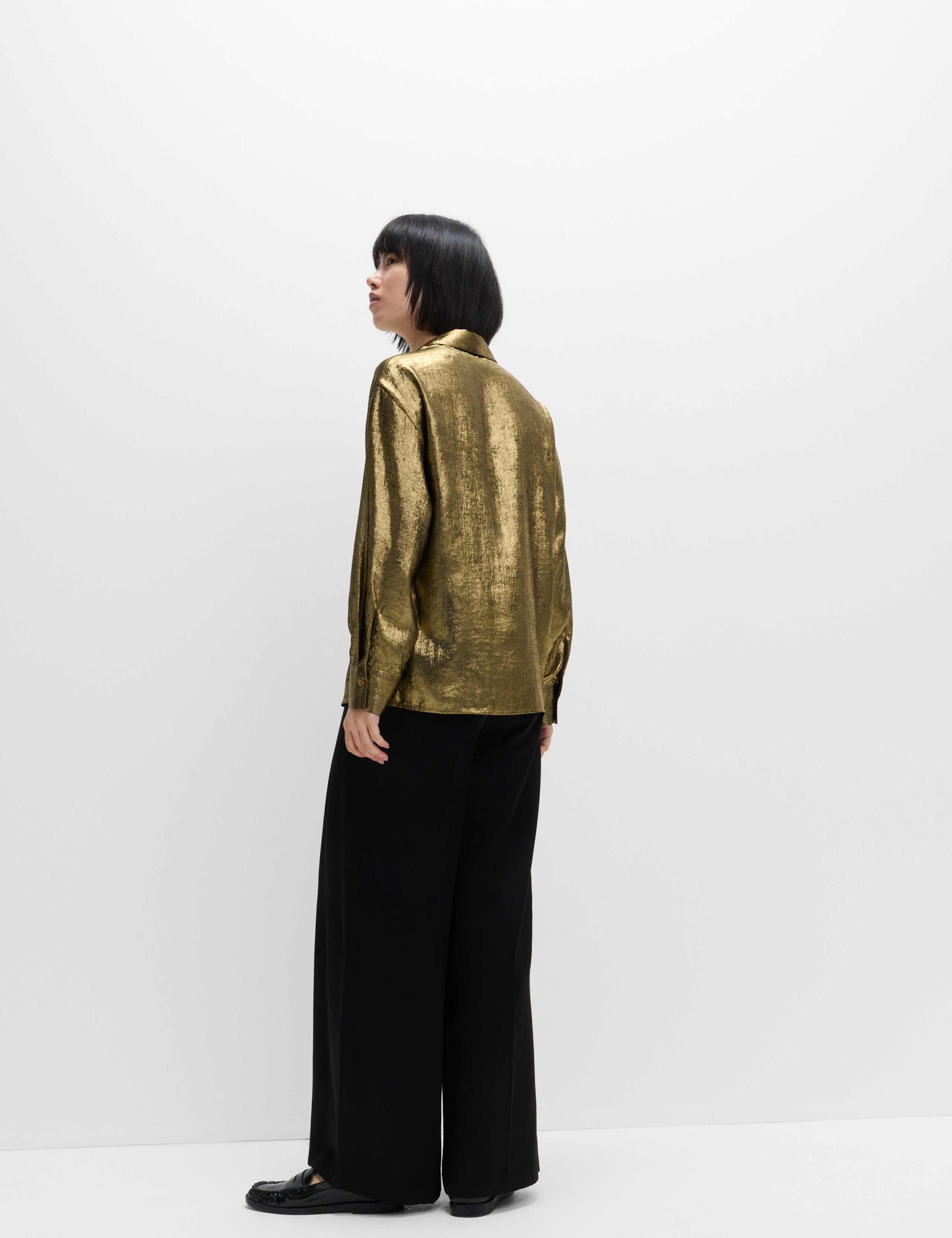 Foil Print Collared Shirt 3 of 8